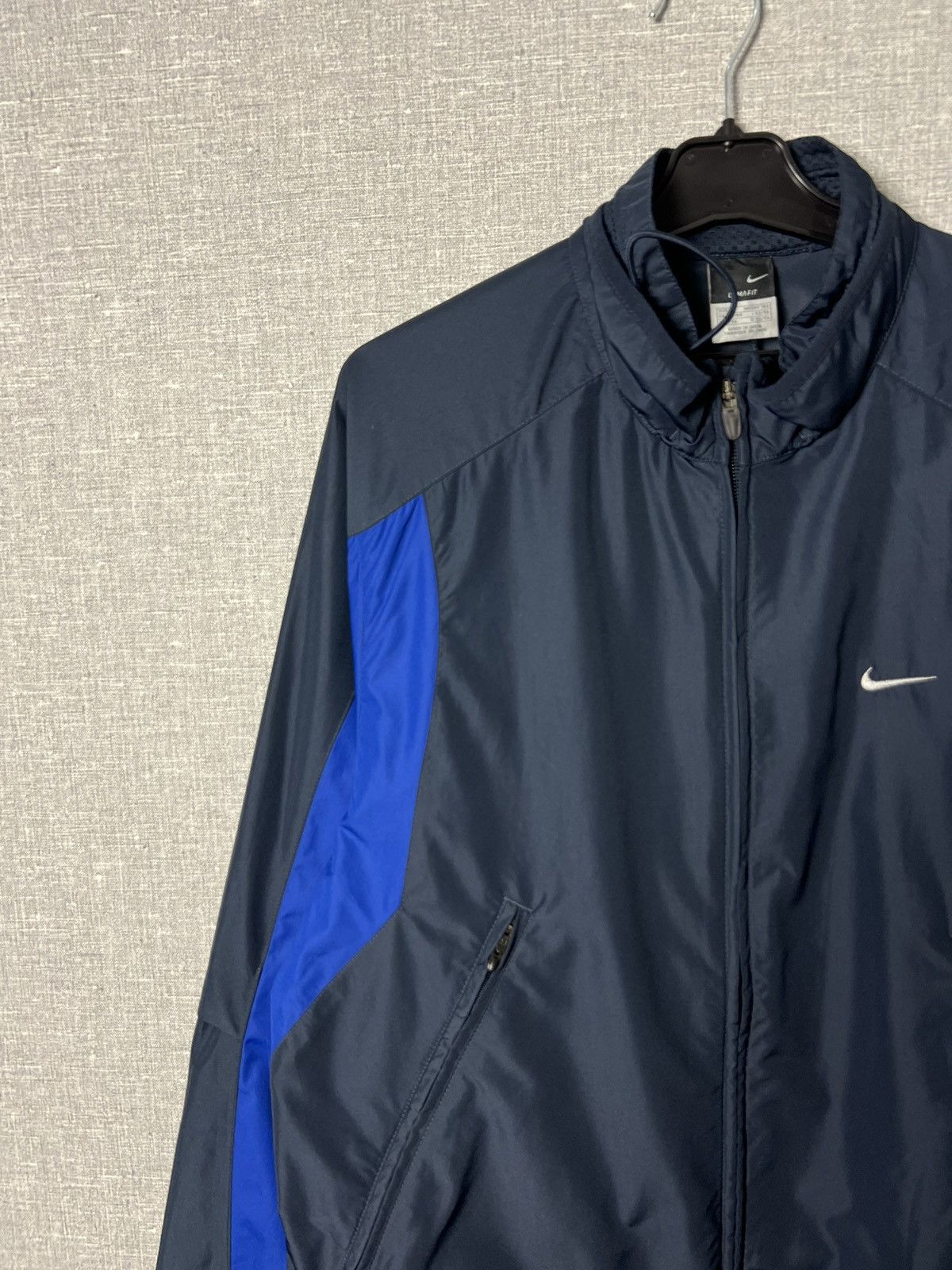 Nike Vintage Nike Swoosh Nylon Windbreaker Track Jacket Drill Size US L / EU 52-54 / 3 - 7 Thumbnail