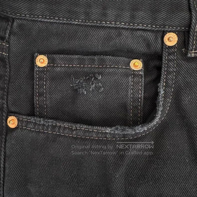 Balenciaga Balenciaga size S Straight Leg Destroyed Denim Pants Size US 28 / EU 44 - 5 Thumbnail