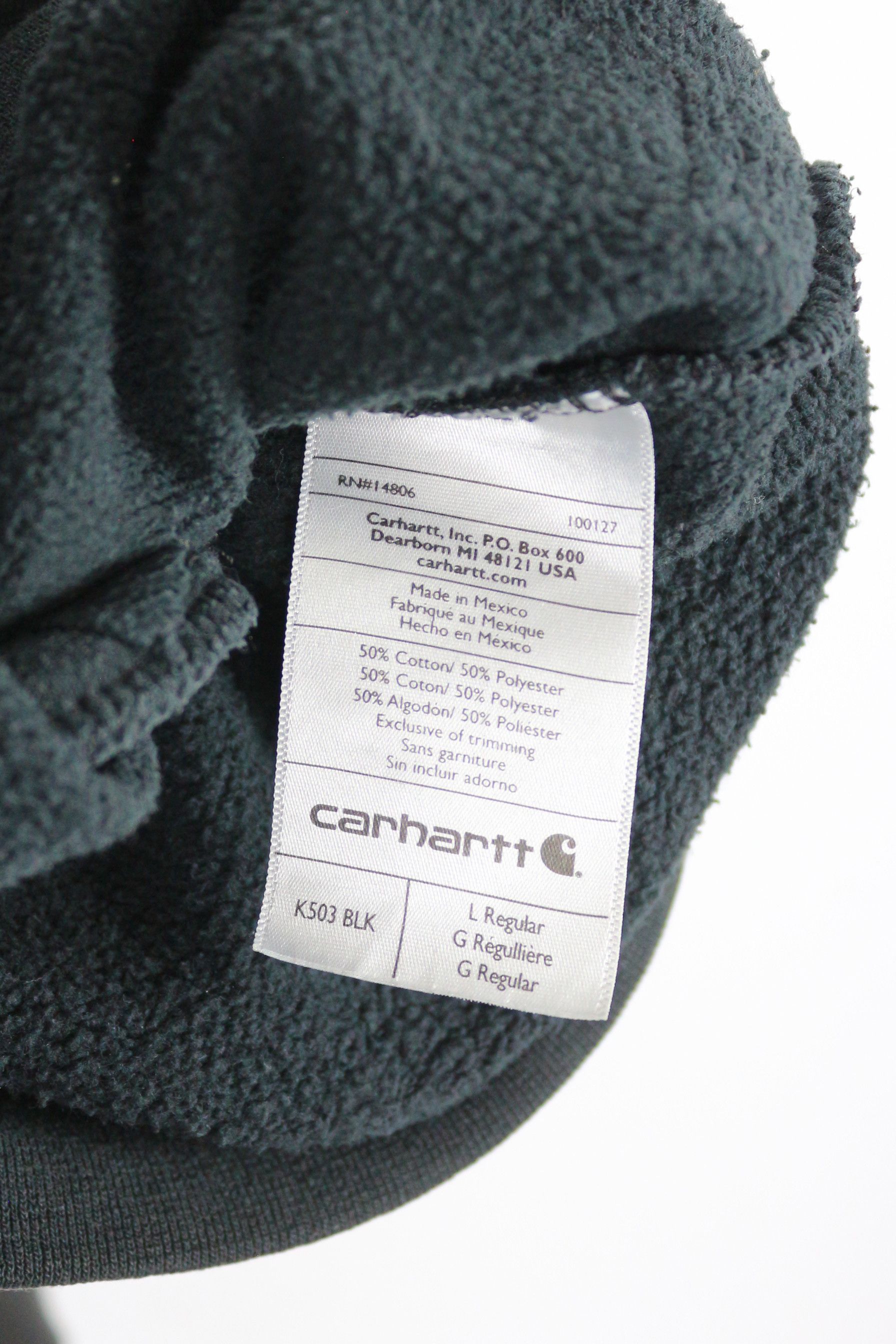 Carhartt Vintage Carhartt Logo Bleached Fade Zip Oversize Sweatshirt Size US L / EU 52-54 / 3 - 10 Thumbnail