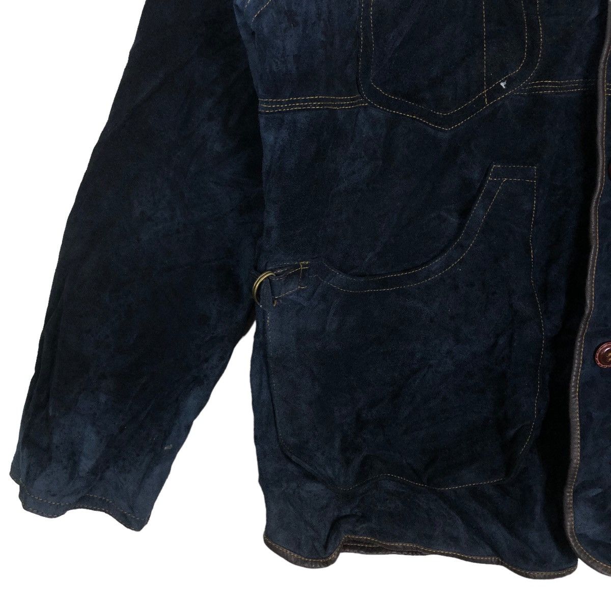 Genuine Leather 🔥90’s Vtg Genuine Suite Leather Jacket Cargo Inspector Size US M / EU 48-50 / 2 - 4 Thumbnail