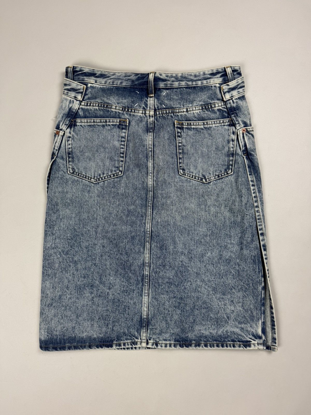 Maison Margiela BNWT! Maison Margiela Ladies Denim Pencil Wrap Midi Skirt Size 28" / US 6 / IT 42 - 18 Thumbnail