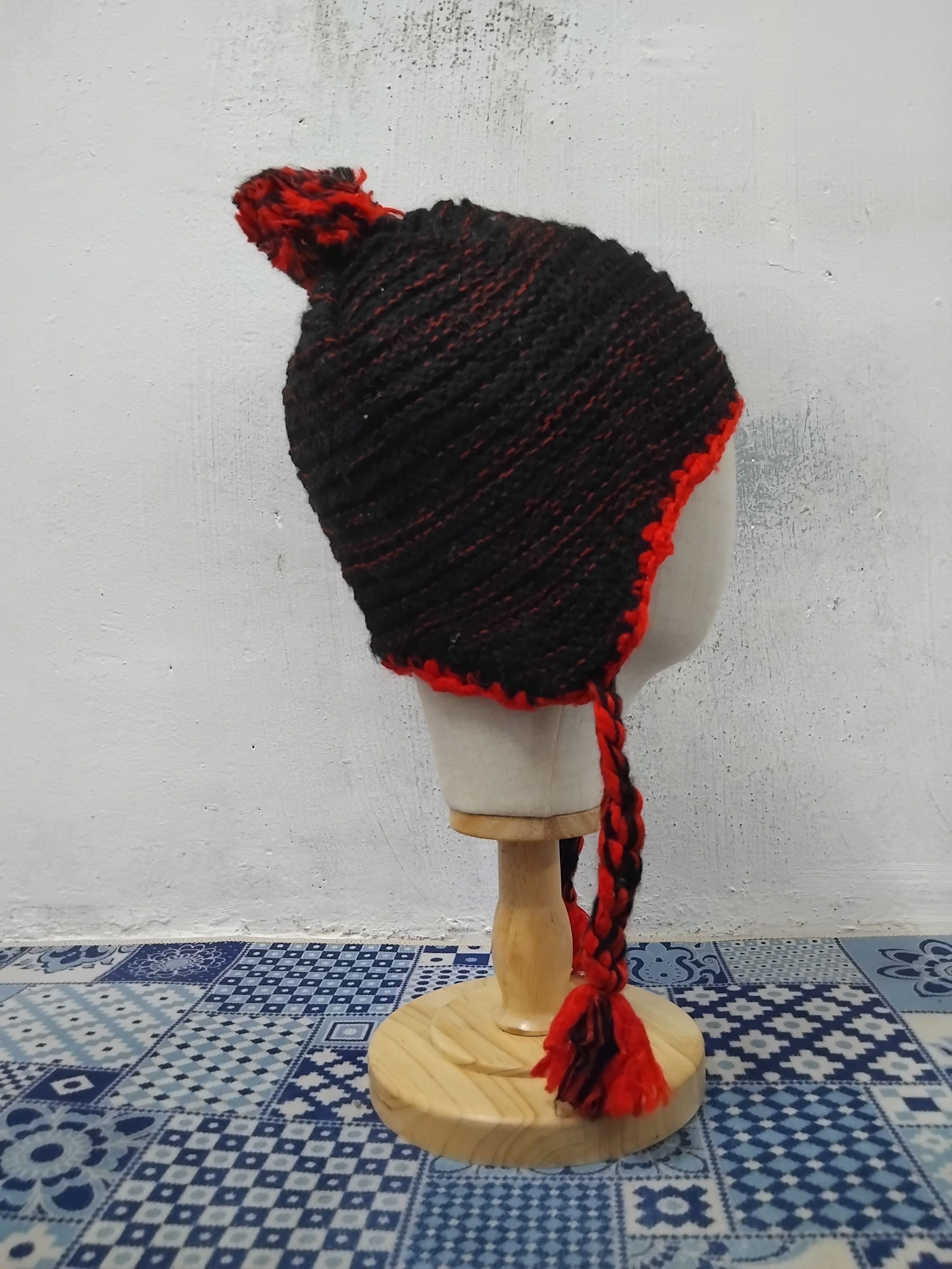 PPFM 💥Black Red Japanese style harajuku beanie Size ONE SIZE - 6 Thumbnail