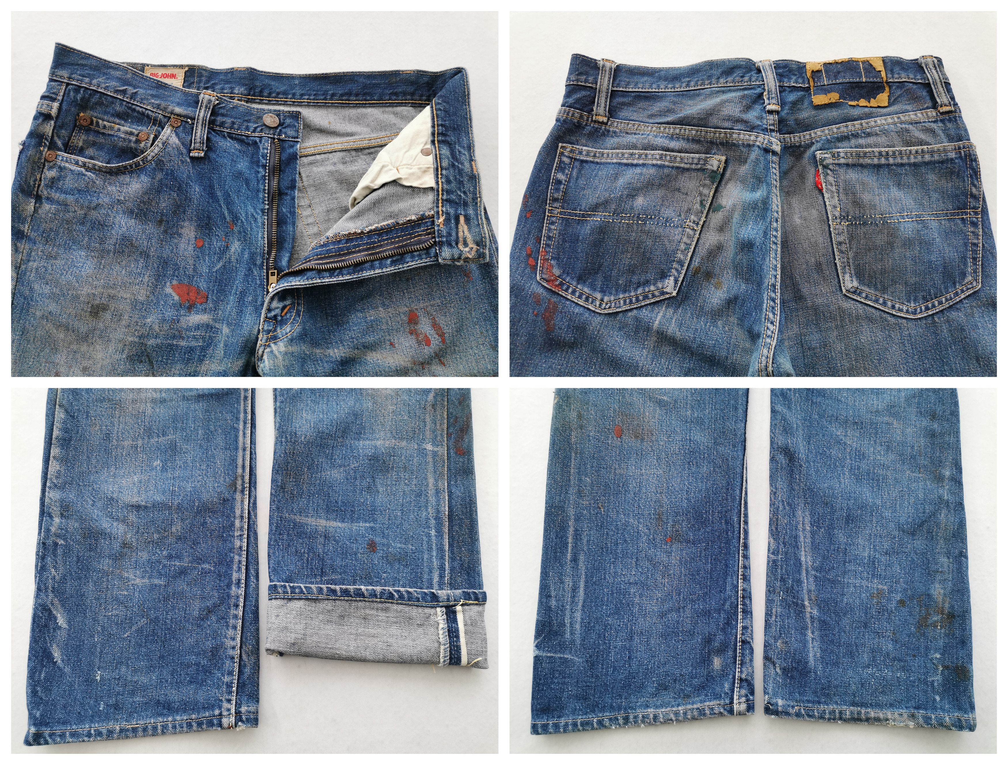 Big John Distressed Vintage 80's Big John Denim Jeans Made In USA Size US 32 / EU 48 - 7 Thumbnail