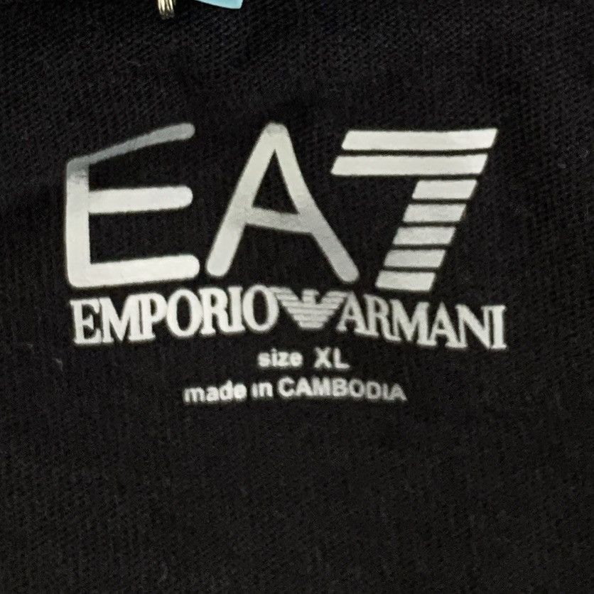 Armani Armani Black Logo Printed Long Sleeve Sweatshirt K26WX Size US XL / EU 56 / 4 - 5 Thumbnail