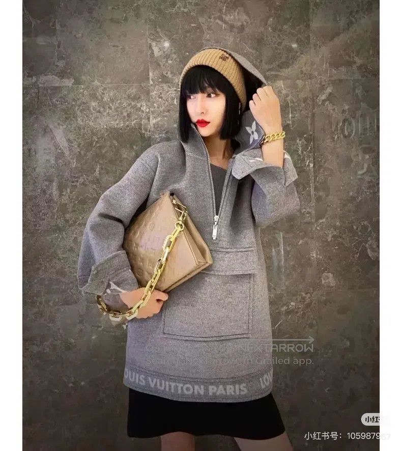 Louis Vuitton Louis Vuitton Half Zip Inside Full Logo Patchwork Hooded S Size XXS / US 00 / IT 34 - 9 Thumbnail