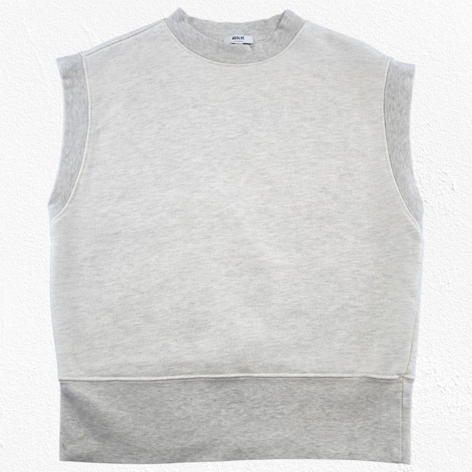 Agolde AGOLDE Simone Sleeveless Sweatshirt Gray Vest Size Medium Size M / US 6-8 / IT 42-44 - 2 Thumbnail