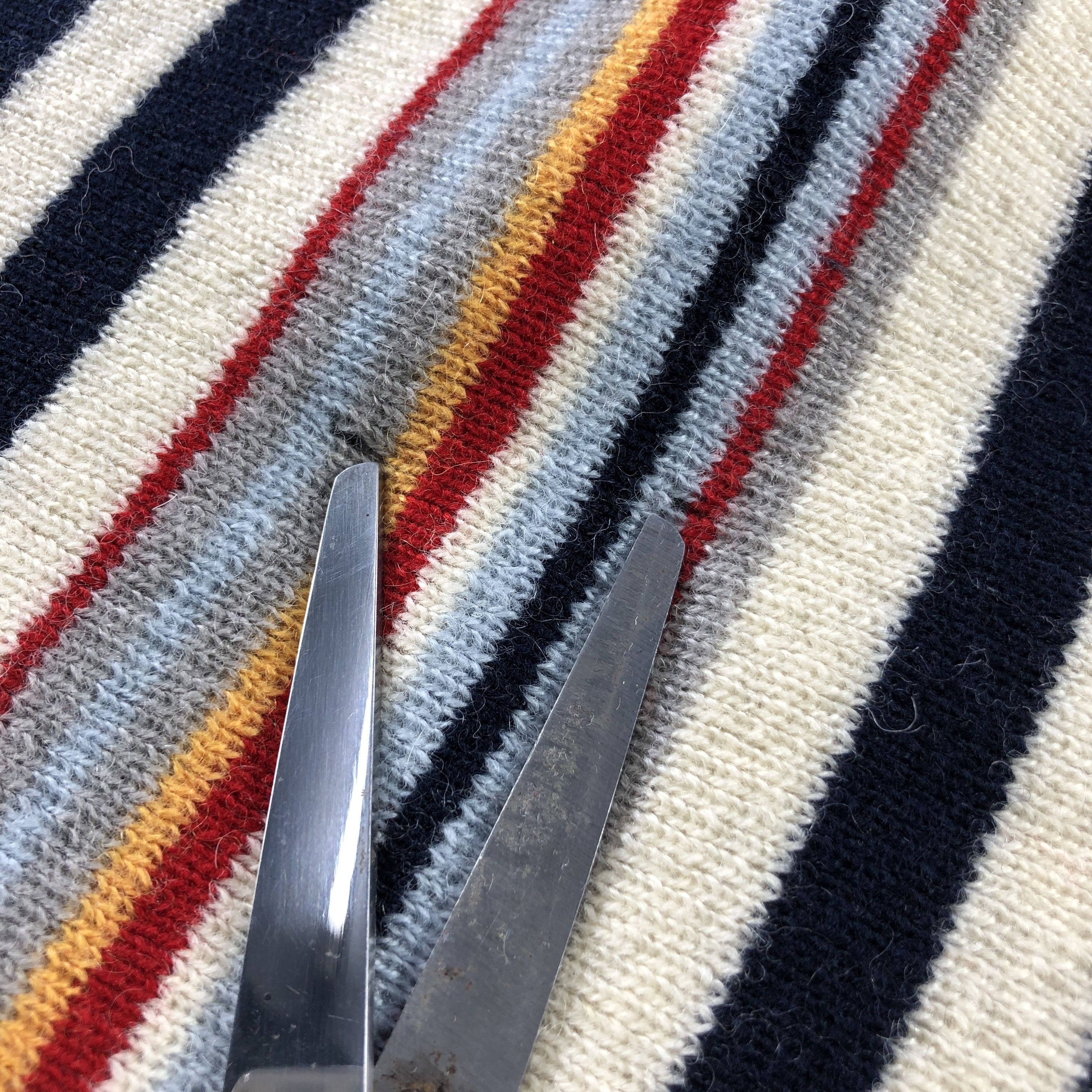 Courreges Courreges Striped Wool Scarf Muffler V2956 Size ONE SIZE - 12 Thumbnail