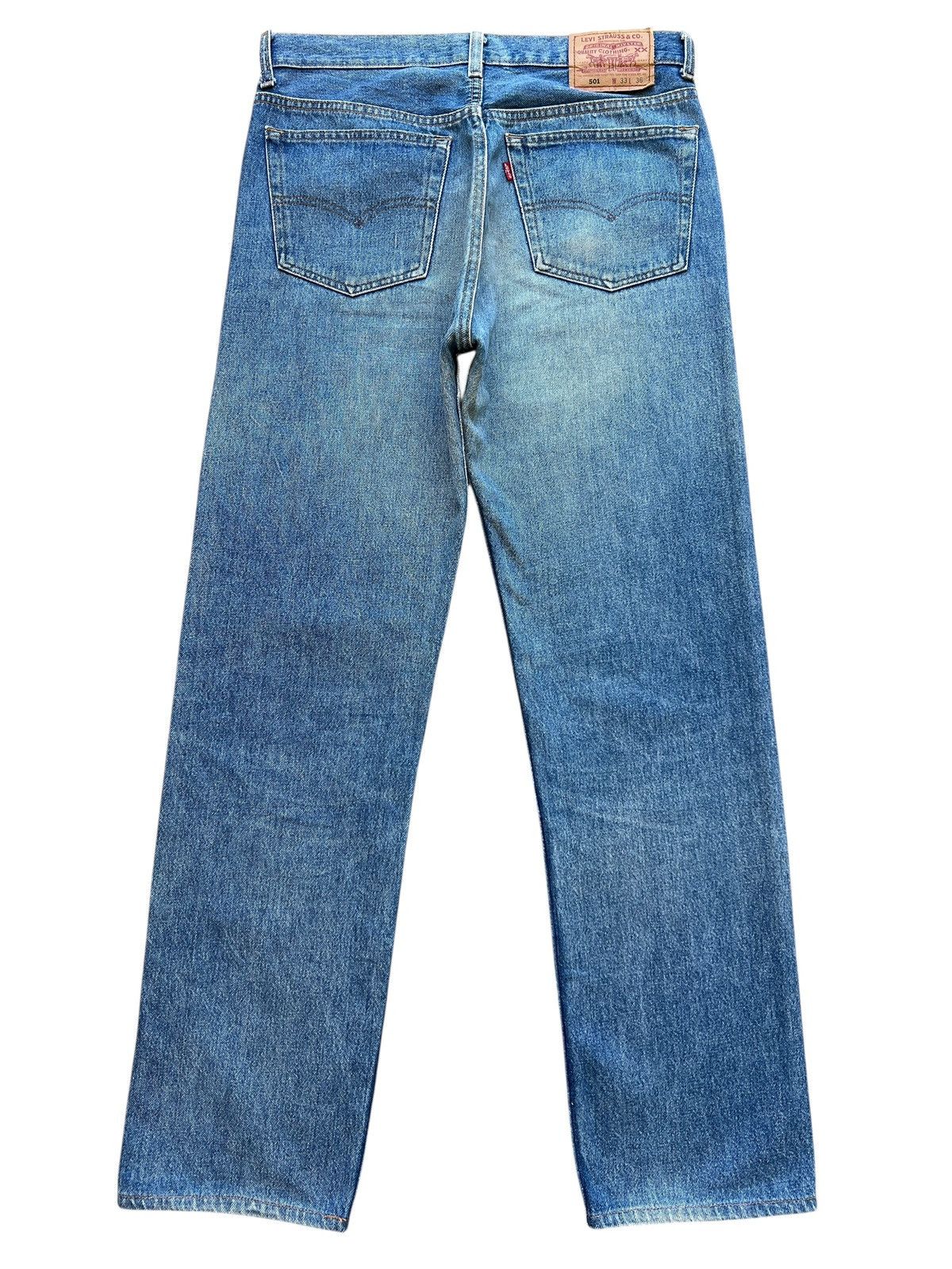 Levi's Vintage 90s Levis 501 Stonewash Usa Denim Jeans 32x31 Size US 32 / EU 48 - 3 Thumbnail