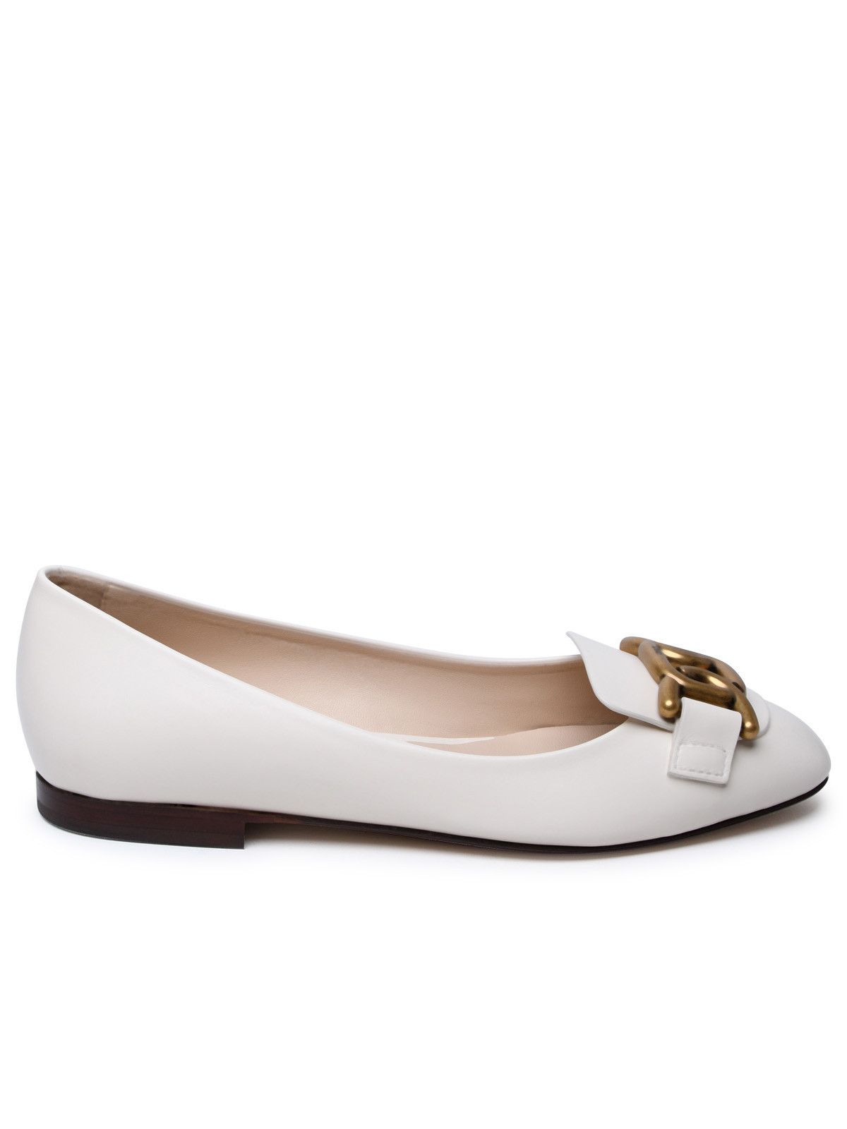 image of Tods Tod's White Leather Loafers, Women's (Size 9)