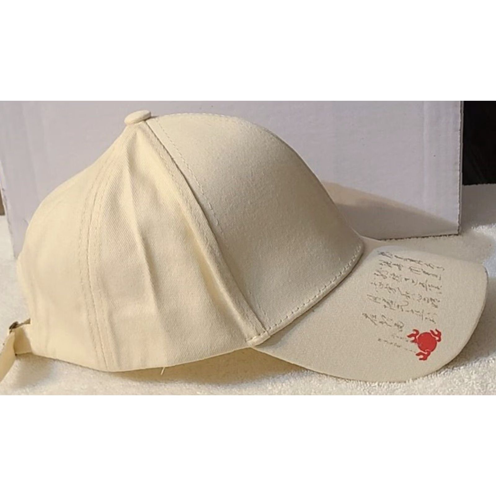 Vintage TEM CHINESE DRAGON FANTASY MYTHICAL BASEBALL CAP BEIGE ADJUSTABLE Men Cap Size ONE SIZE - 3 Thumbnail
