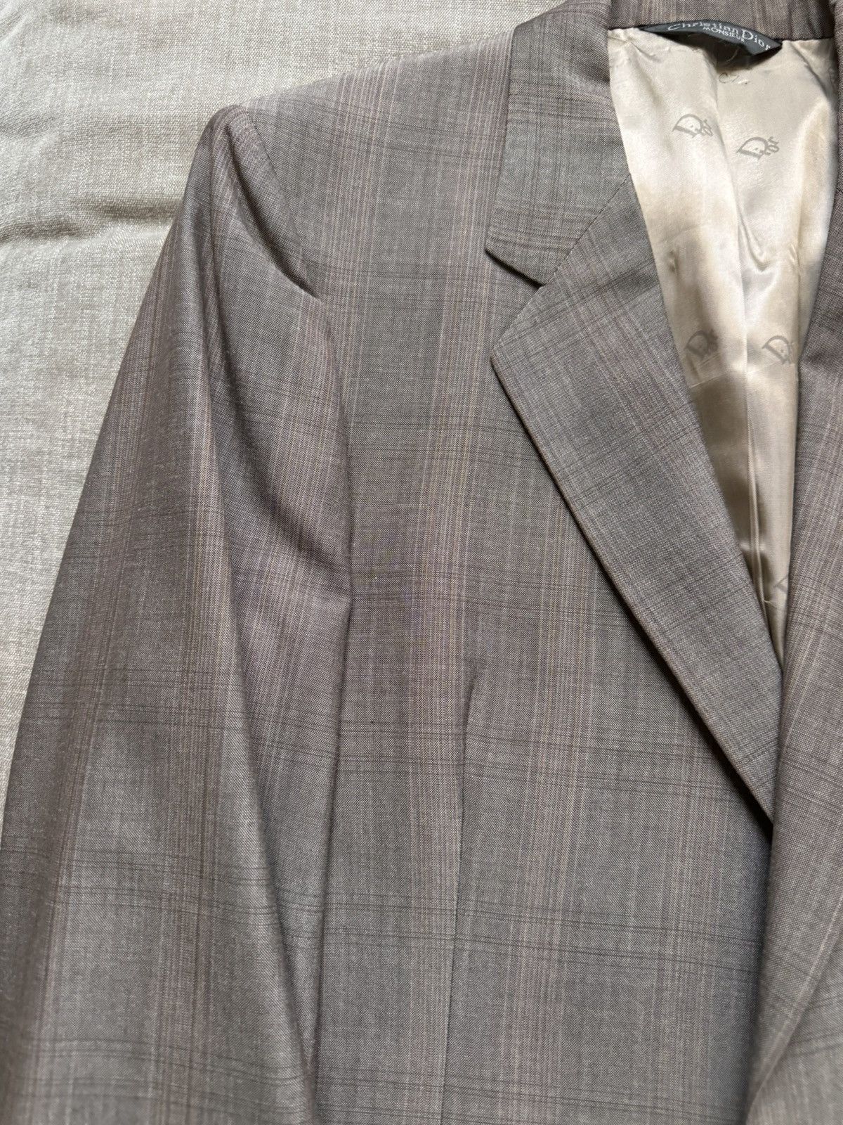 Christian Dior Monsieur Christian Dior Monsieur Prince of Wales Wool Suit Size 40R - 4 Thumbnail