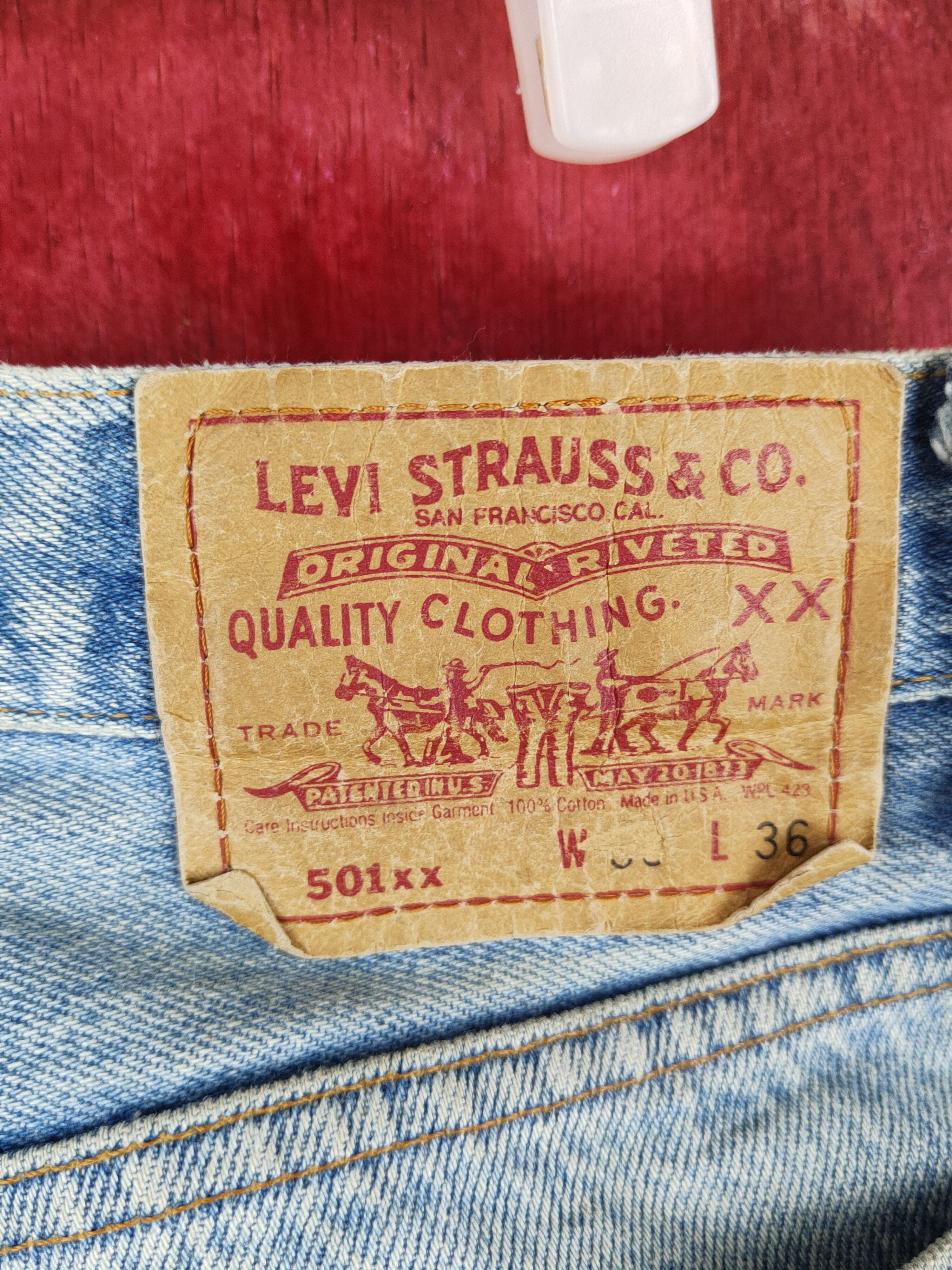 Levi's DL 501 Levi's vintage Faded ripped distressed Denim #S1510 Size US 34 / EU 50 - 12 Thumbnail