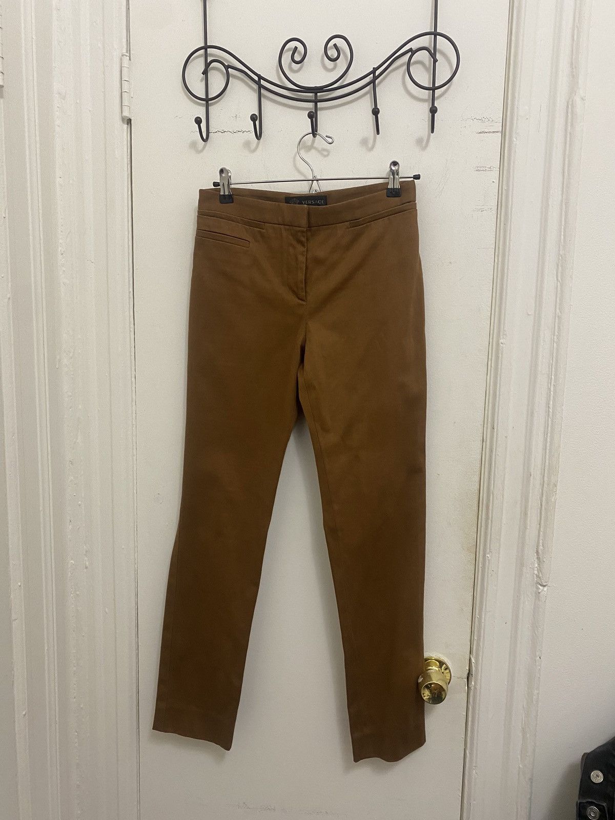 Versace Brown Versace Trousers Size 26" / US 2 / IT 38 - 1 Thumbnail