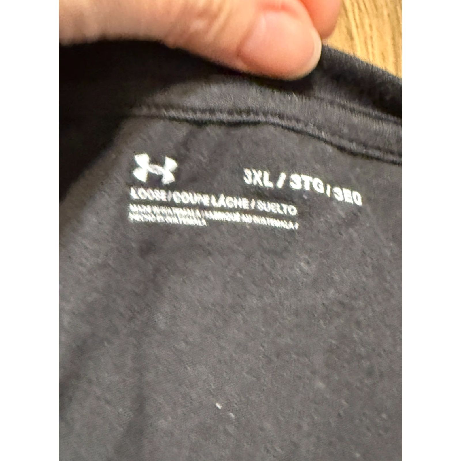 Under Armour Under Armour Shirts Mens 3XL Black Short Sleeve Crew Neck UWEC Blue Golds Shirt T-Shirt Mens Black 3XL Under Armour HeatGear Sports Size US XXL / EU 58 / 5 - 6 Thumbnail