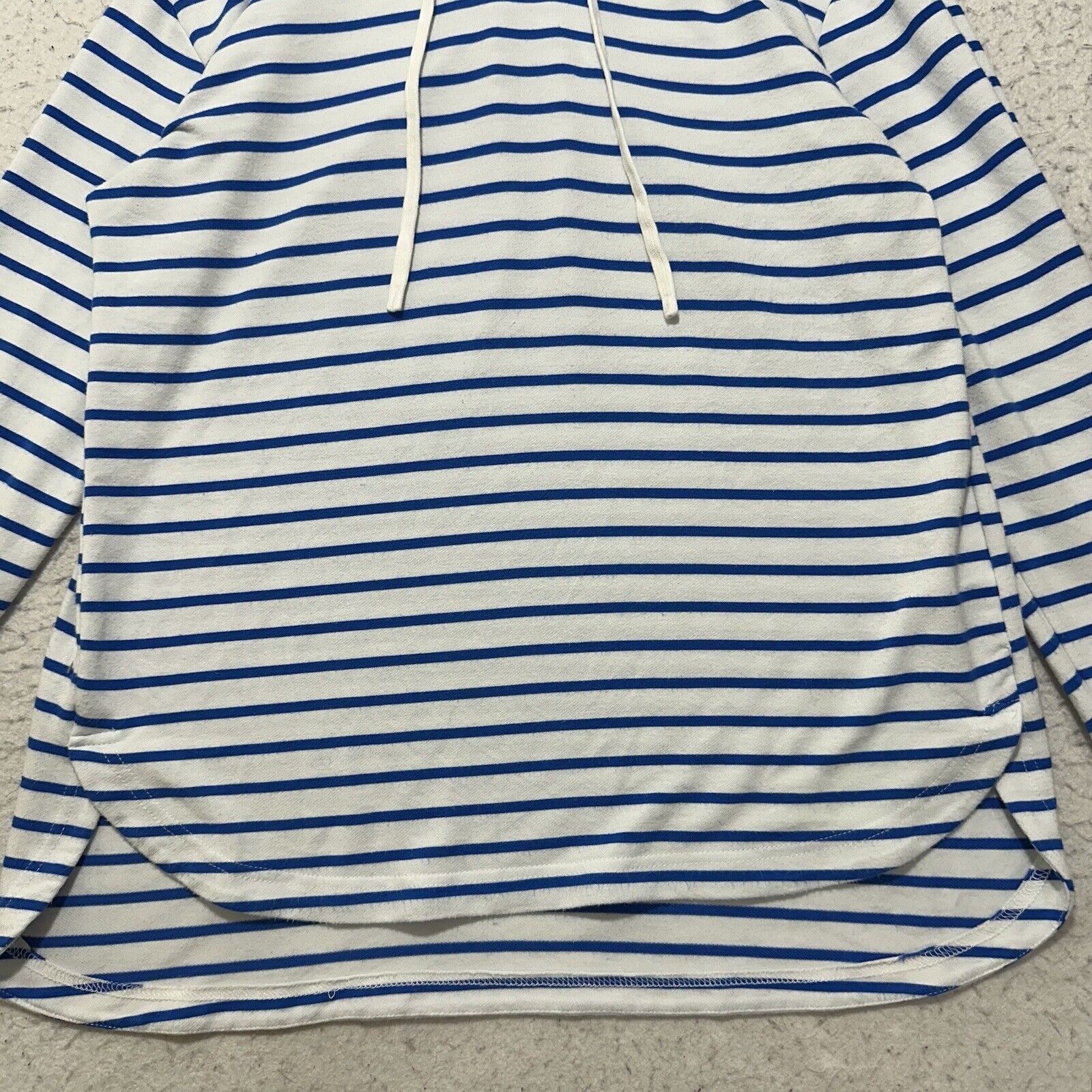 Other Jane and Delancey Small Blue White Striped Hoodie Sweatshirt Size S / US 4 / IT 40 - 7 Thumbnail