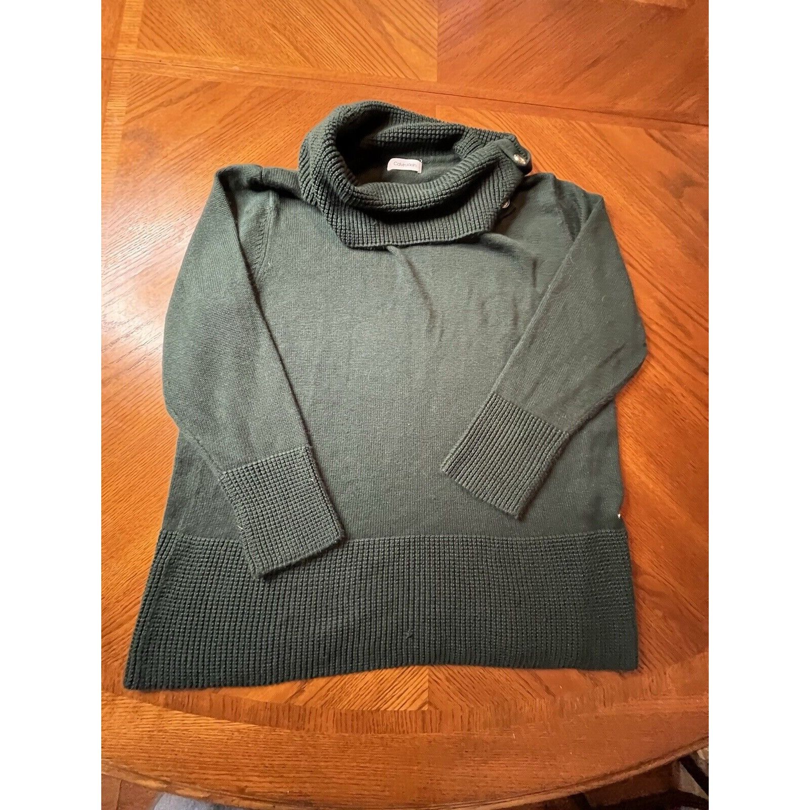 Calvin Klein calvin klein womans sweater size XL green turleneck soft pul Size XL / US 12-14 / IT 48-50 - 1 Thumbnail