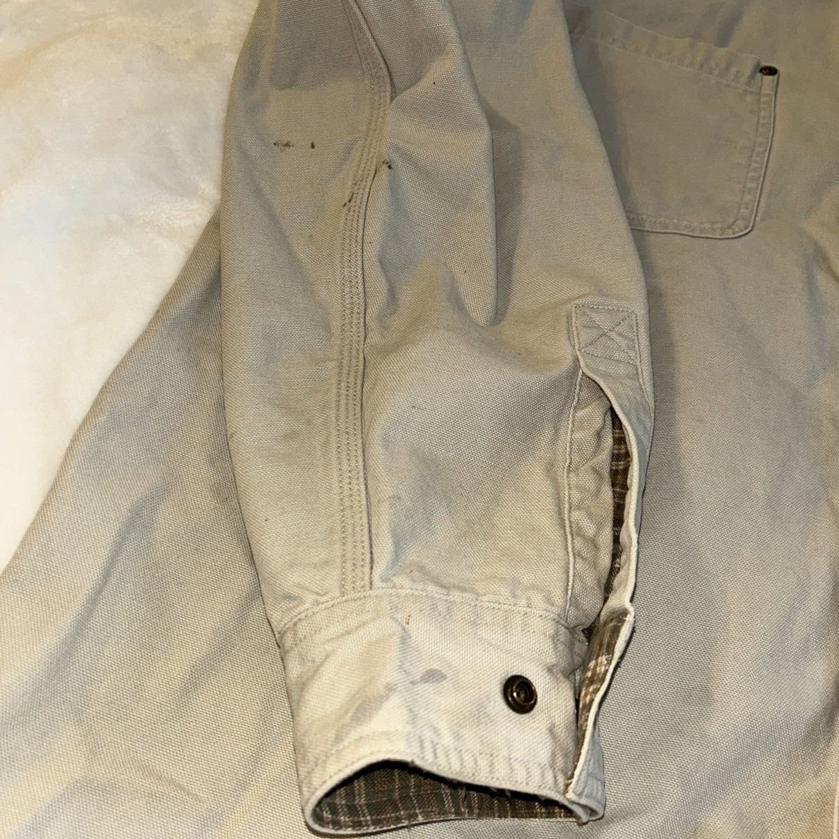 Carhartt Carhartt vintage tan canvas shacket flannel lined L Tall Size US L / EU 52-54 / 3 - 12 Thumbnail