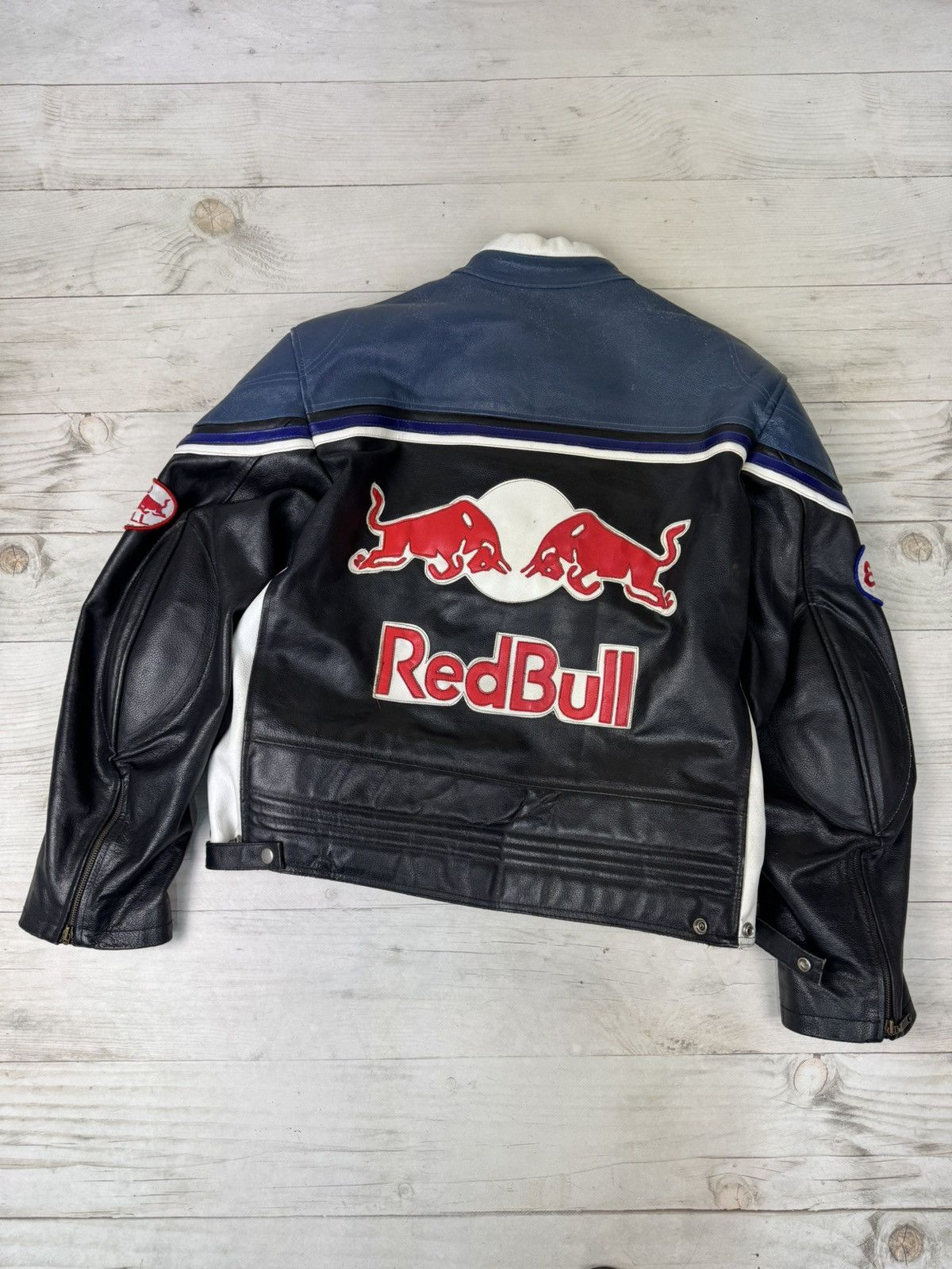 Red Bull Vintage Red Bull Leather Racing Moto Jacket 90s USA Size US XXL / EU 58 / 5 - 18 Thumbnail