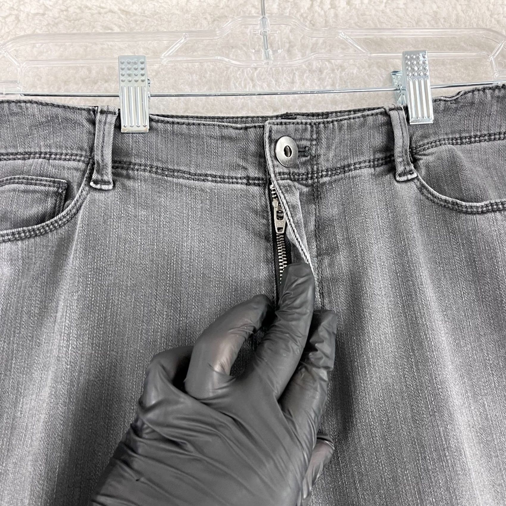 J. Jill J. Jill Slim Ankle Jeans Womens Size 12 Gray Denim Mid-Rise Casual Pants Slim Ankle Jeans Womens Gray Denim 12 Jeans Size 34" / US 12 / IT 48 - 5 Thumbnail