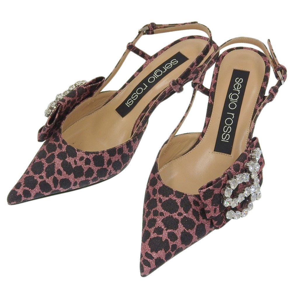 Other Other Sergio Rossi SR Slingback Pumps Leather Shoes DUTY FREE for USA Size ONE SIZE - 1 Thumbnail