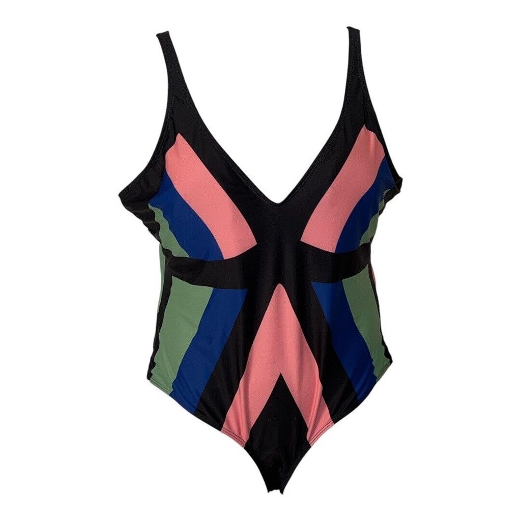 Shein Shein One piece multicolor striped swimsuit Size ONE SIZE - 1 Thumbnail
