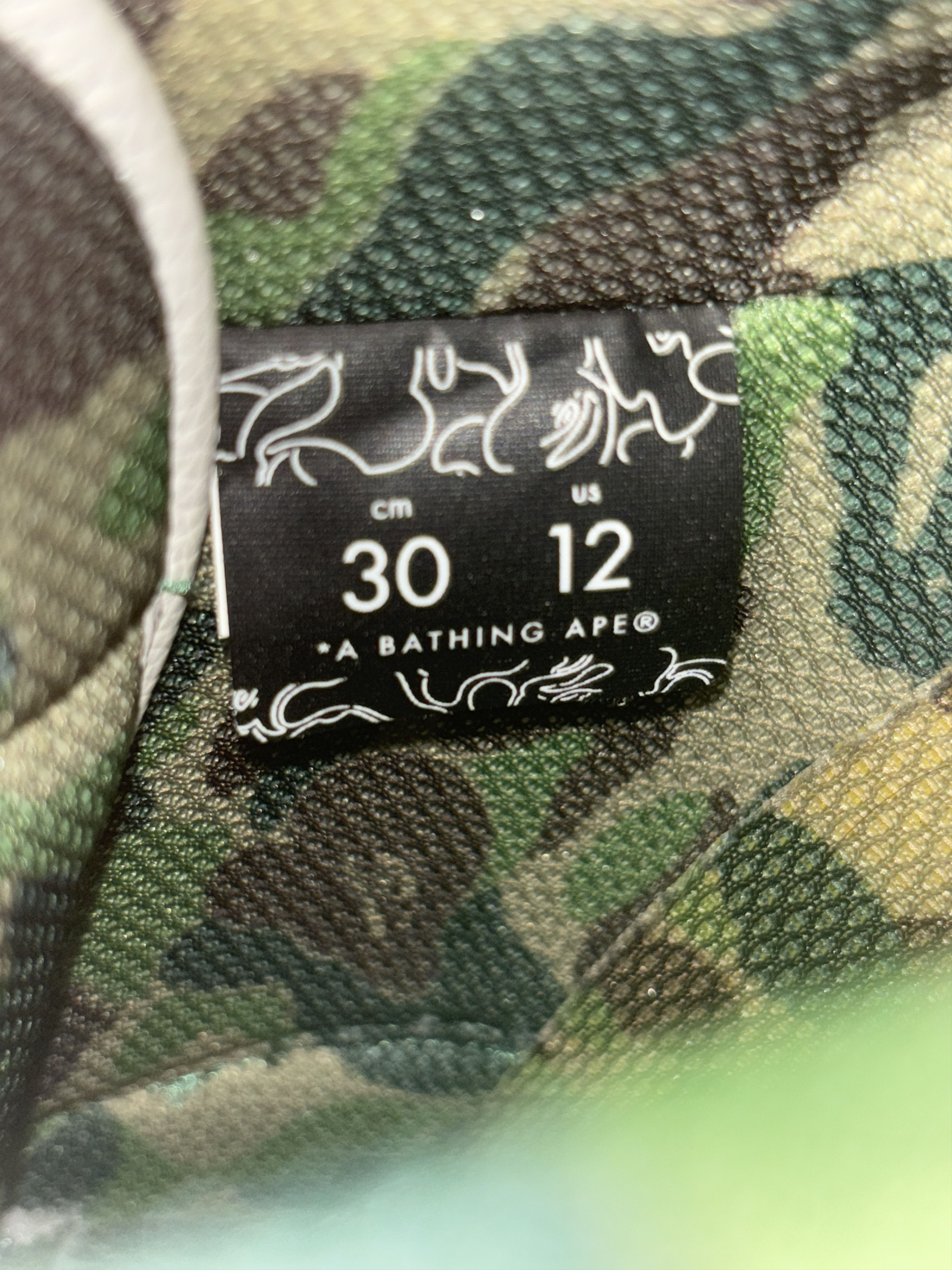 Bape Bape Sk8 Sta #2 ABC Camo - Green Size US 12 / EU 45 - 5 Thumbnail