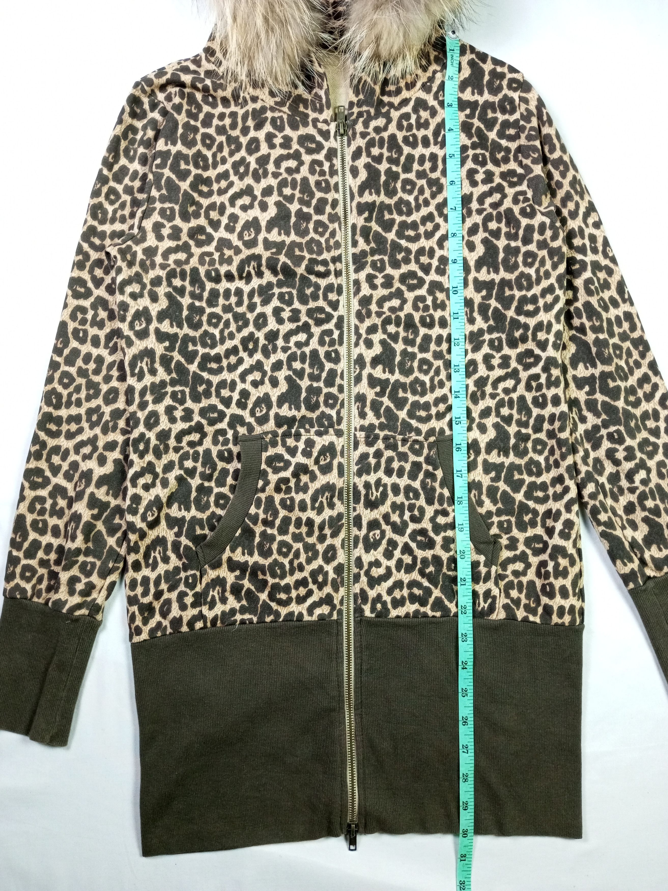 If Six Was Nine × Japanese Brand × Le Grande Bleu (L.G.B.) Japanese Brand Leopard Fur Hoodie Joky Gal Size US L / EU 52-54 / 3 - 6 Thumbnail