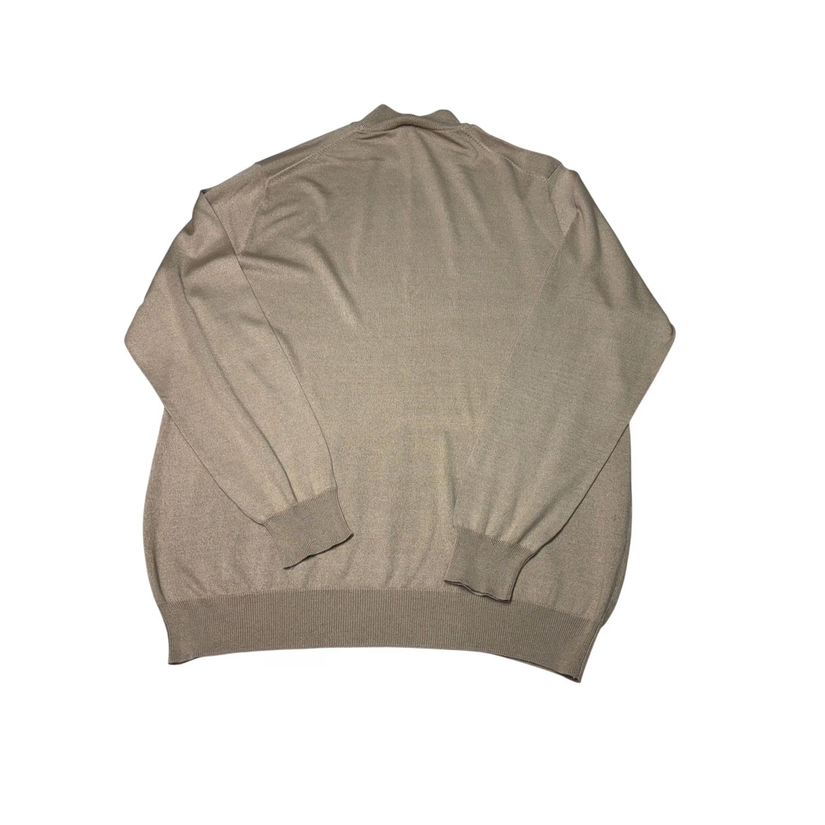 Jos. A. Bank Jos. A. Bank Signature Collection Mock Neck Sweater Mens XL Tan 100% Silk Size US XL / EU 56 / 4 - 3 Thumbnail