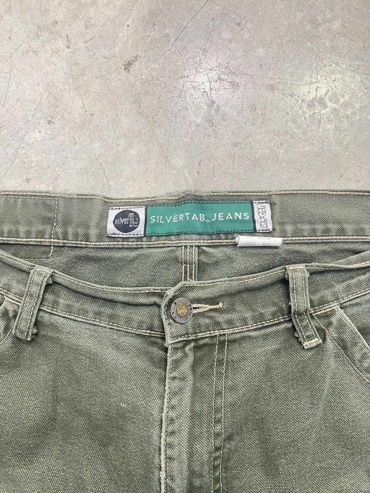 Levi's Vintage Clothing LEVI'S SILVERTAB DUNGAREE SHORTS Size US 33 - 4 Thumbnail