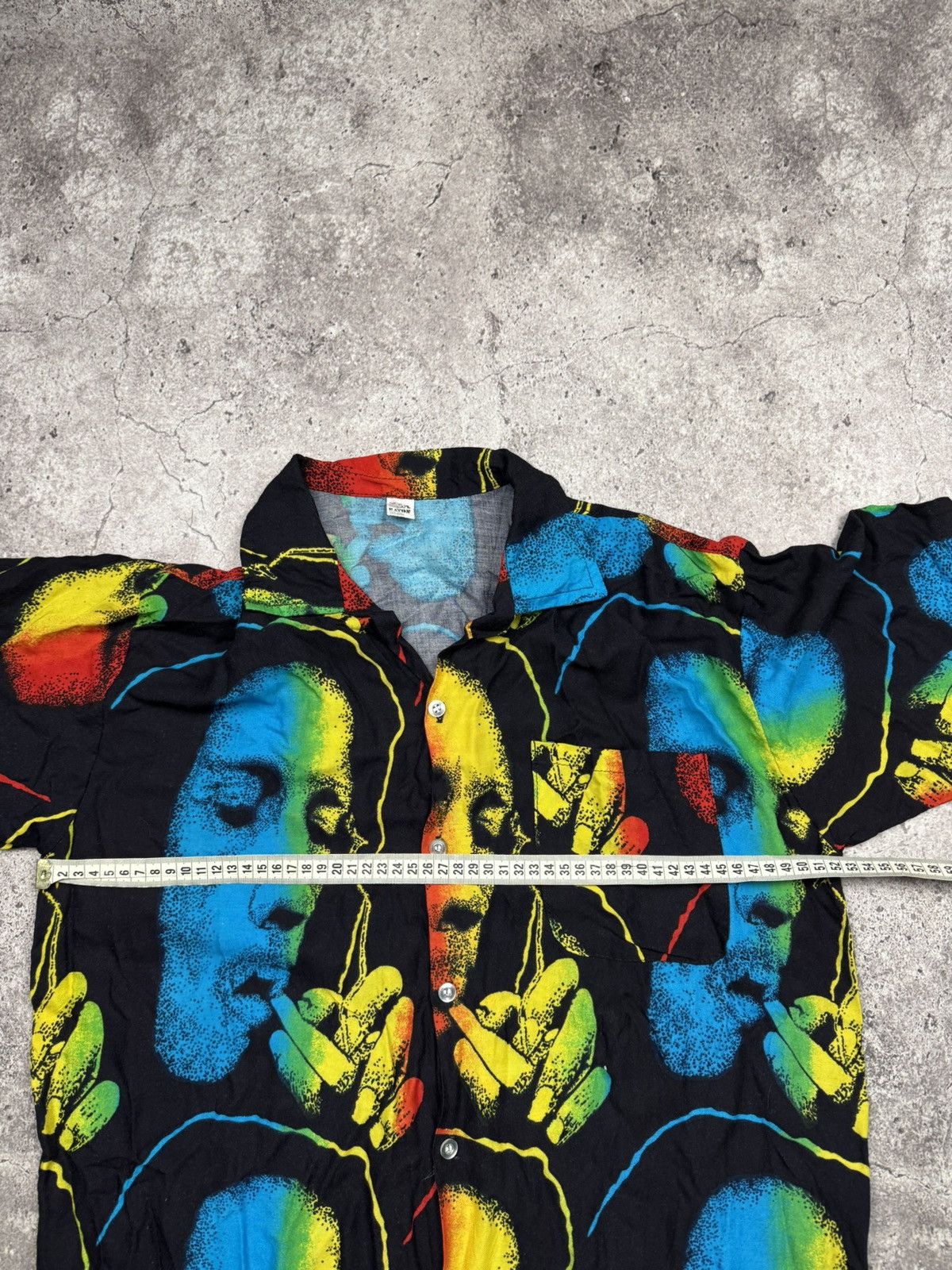 Bob Marley Vintage Bob Marley Y2K Smoking Hawai Overprinted Shirt Japan Size US M / EU 48-50 / 2 - 10 Thumbnail
