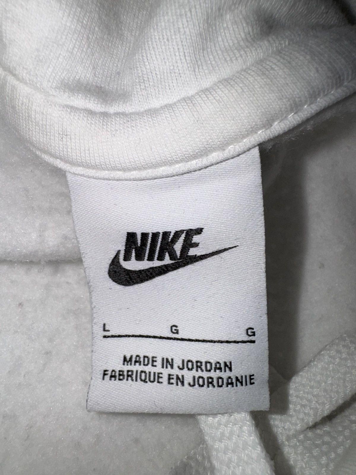 Nike Nike Fleece Hoodie White Size US L / EU 52-54 / 3 - 3 Thumbnail