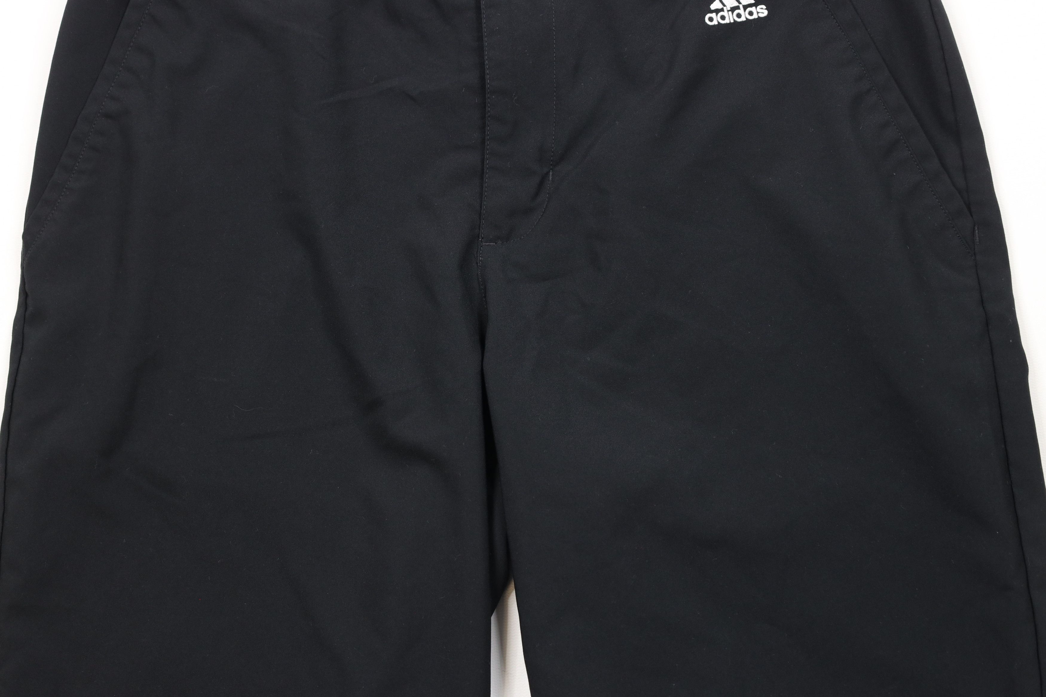 Adidas × Vintage Adidas Golf Flat Front Golfing Chino Shorts Black Polyester Size US 32 / EU 48 - 3 Thumbnail