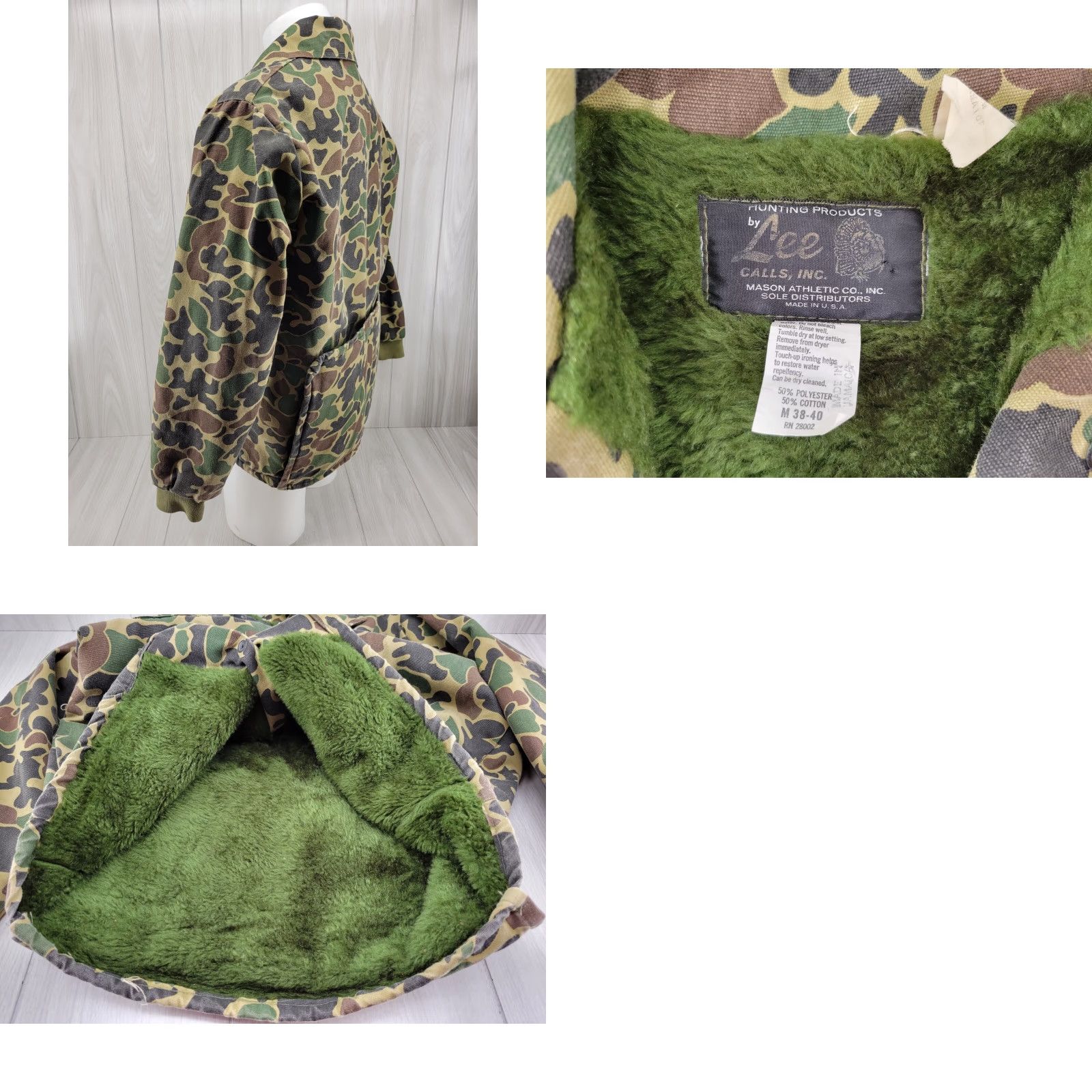 Lee VINTAGE Lee Jacket Camouflage Duck Camo Sherpa Size M 38-40 Men USA Hunting Shirt Size US M / EU 48-50 / 2 - 8 Thumbnail
