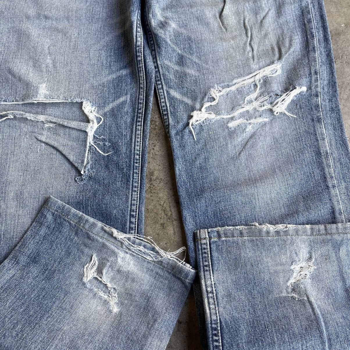 Levi's Vintage Clothing 🔥Vintage Levis 502 Stoned Washed Ripped Distress Denim Jeans Size US 32 / EU 48 - 7 Thumbnail