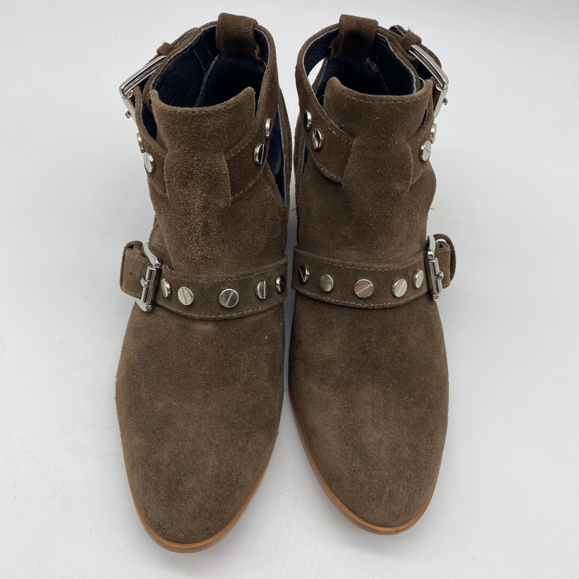 Rebecca Minkoff REBECCA MINKOFF Abigail Brown Suede studded strap Ankle boot Size US 6 / IT 36 - 3 Thumbnail
