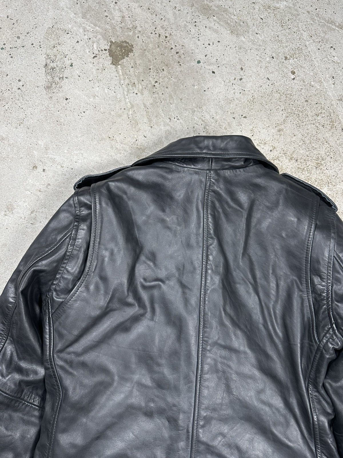 Other Vintage Y2K Ramones Black Moto Biker Leather Jacket Heavy Size US S / EU 44-46 / 1 - 12 Thumbnail