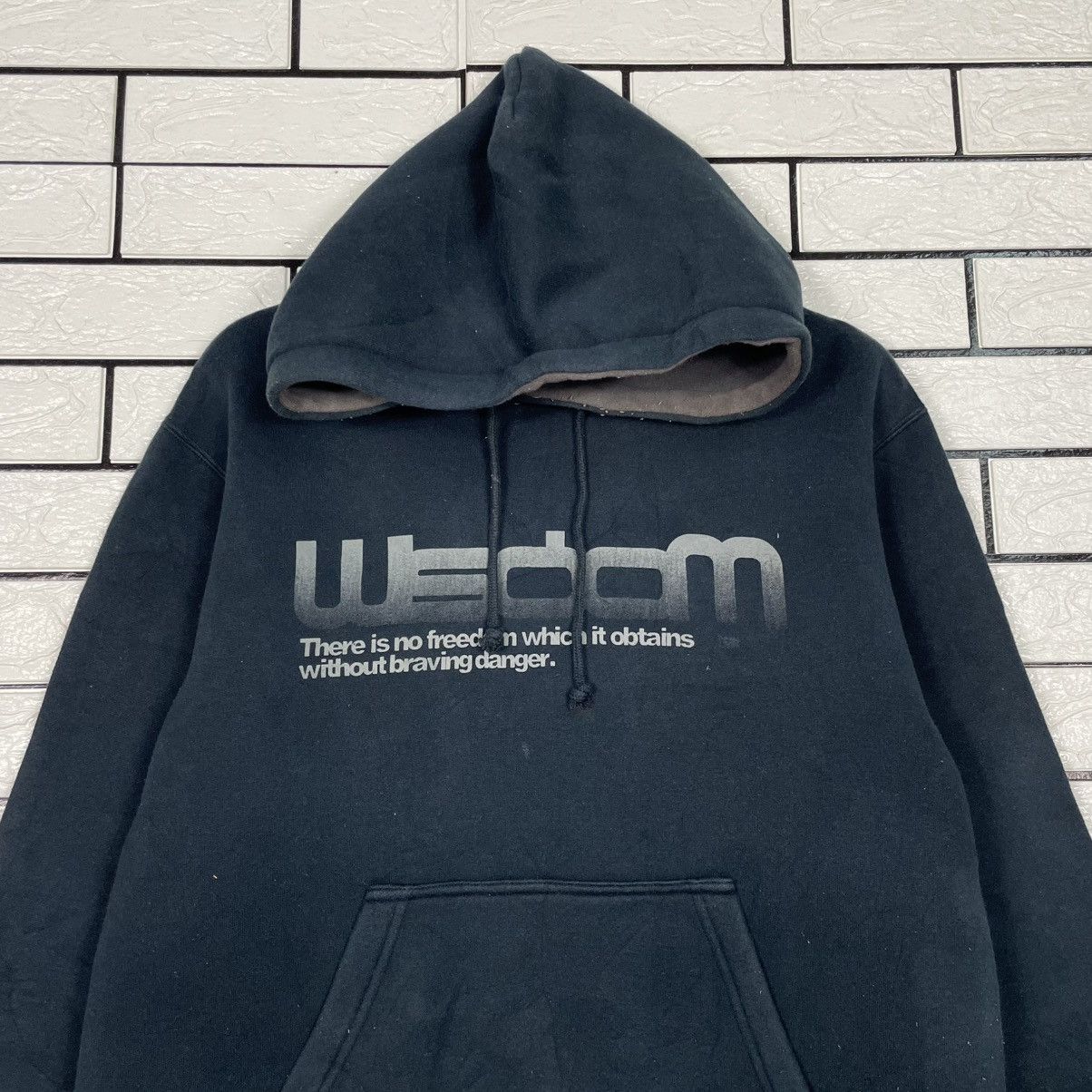 Japanese Brand Wisdom Big Logo Pullover Hoodie Size US M / EU 48-50 / 2 - 2 Thumbnail