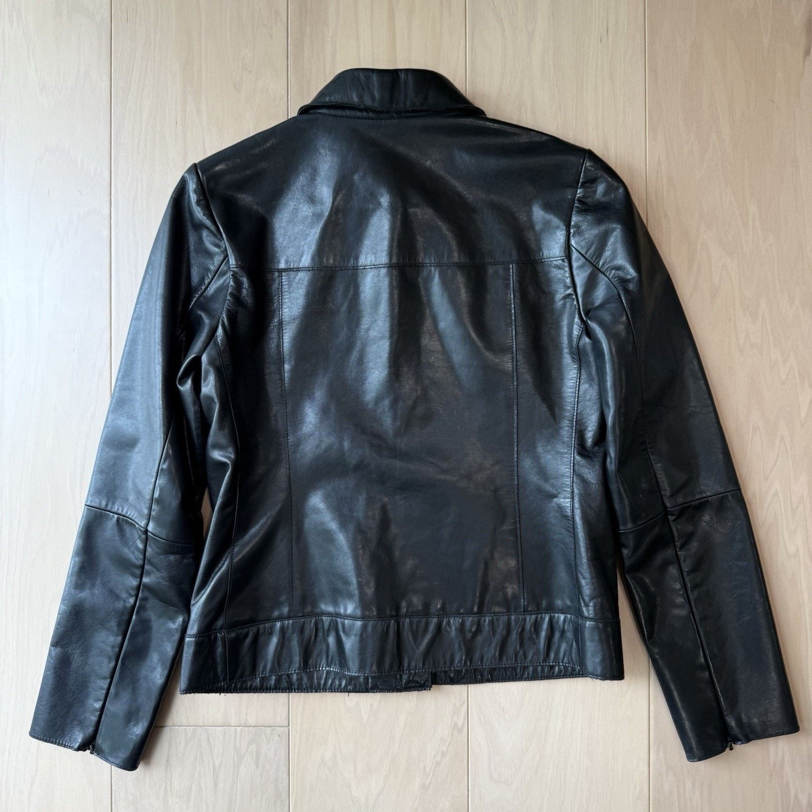 Banana Republic Banana Republic Leather Jacket Women's XS Black Full Zip Size XS / US 0-2 / IT 36-38 - 8 Thumbnail
