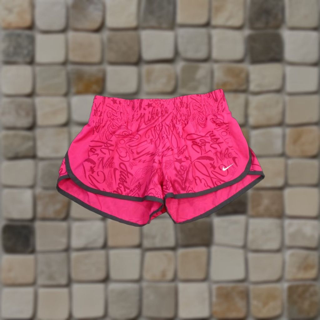 Nike Nike Shorts Womens Small Dri Fit Graphic Pink Lightweight 2.5" Athletic Running Gym & Training 90s? Size 28" / US 6 / IT 42 - 1 Thumbnail