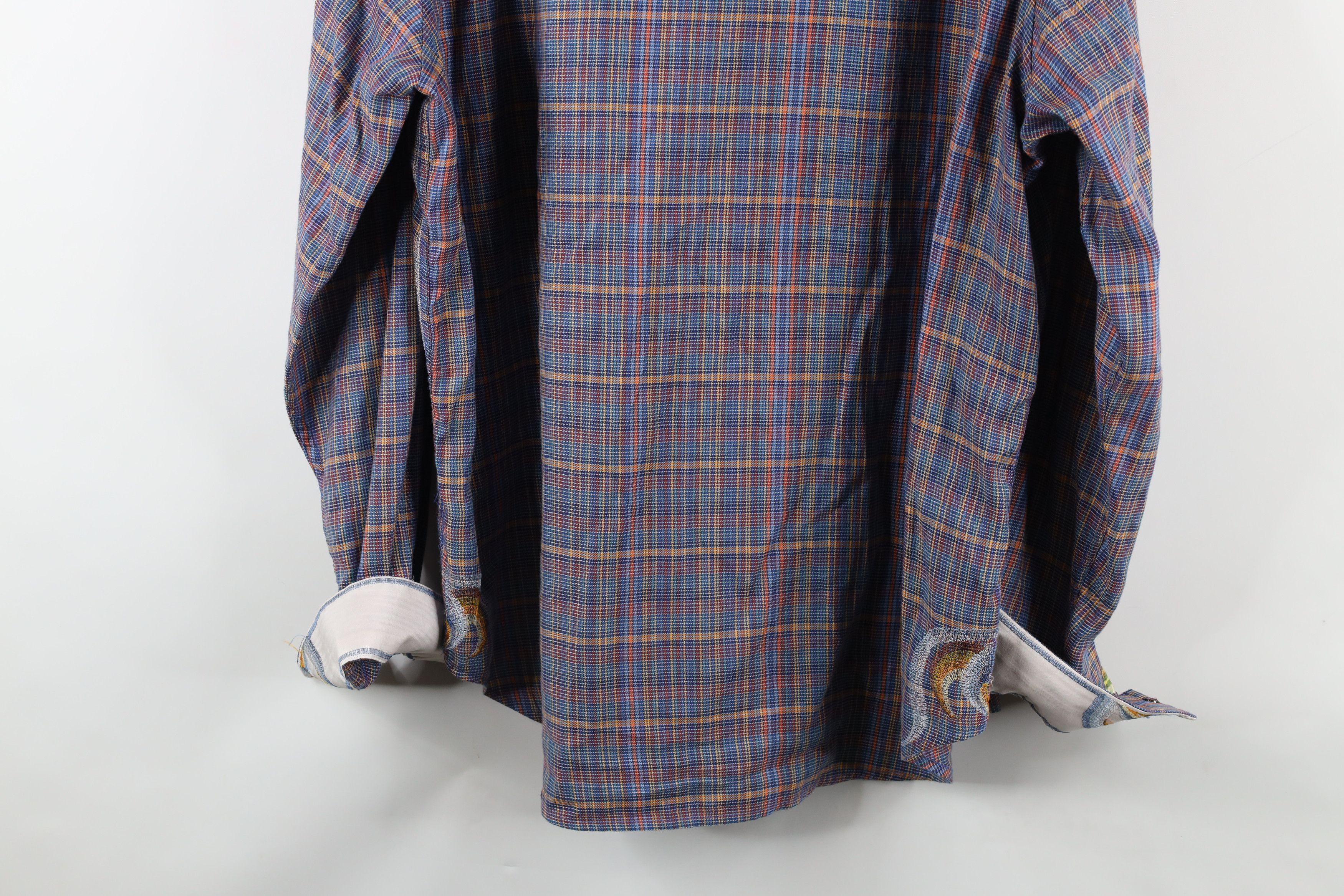 Robert Graham × Vintage Robert Graham York Flip Cuff Rainbow Collared Button Shirt Size US XXL / EU 58 / 5 - 14 Thumbnail
