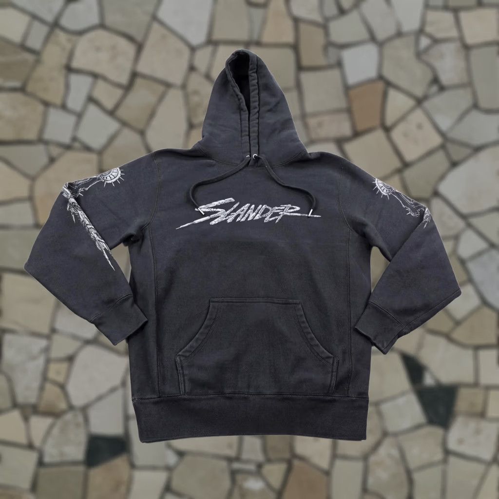 Vintage Slander Hoodie Mens Small Black Pullover Sweatshirt EDM Concert DJ Size US S / EU 44-46 / 1 - 1 Thumbnail