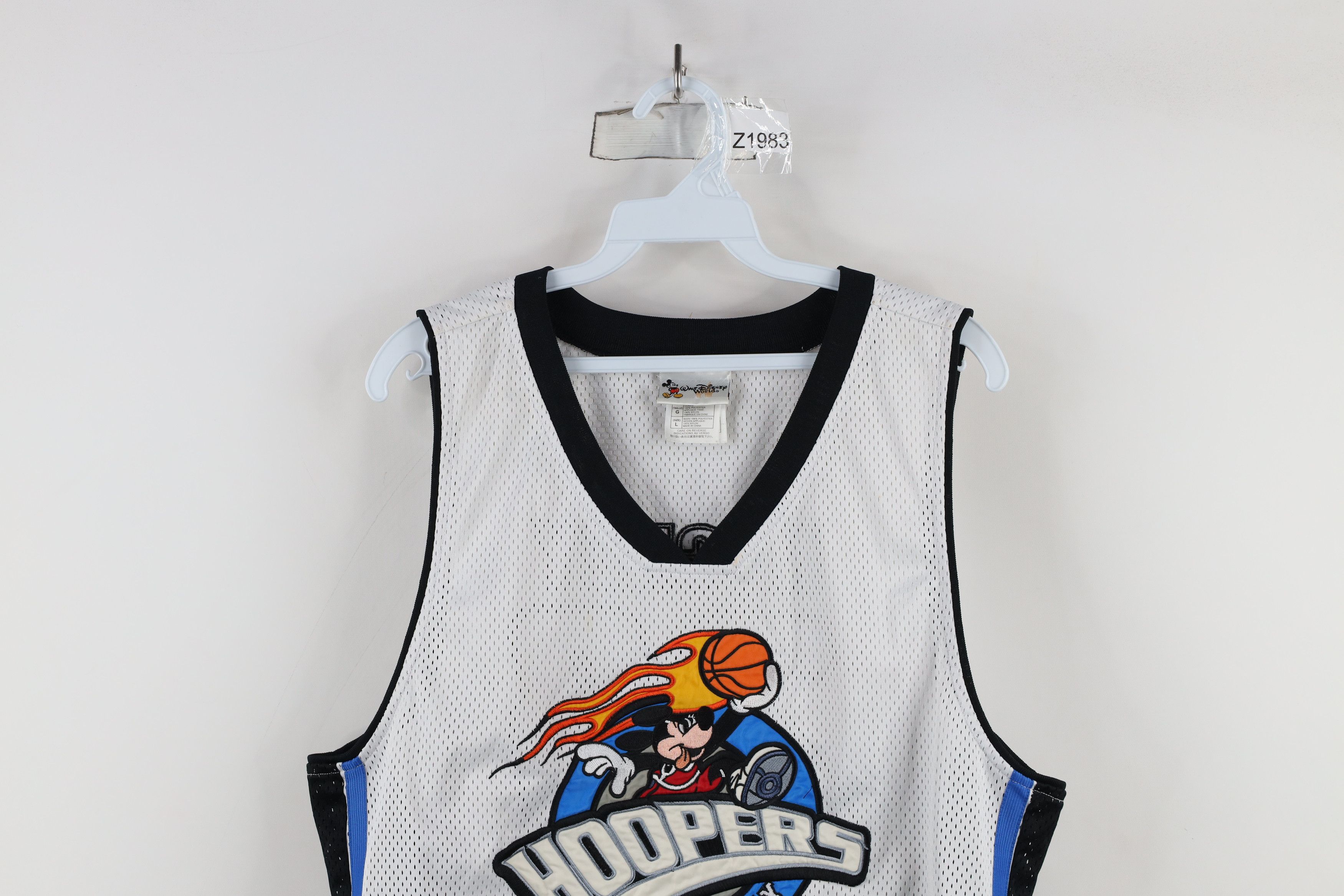 Disney × Vintage Vintage 90s Y2K Disney Mickey Mouse Fire Flames Jersey Size US L / EU 52-54 / 3 - 2 Thumbnail