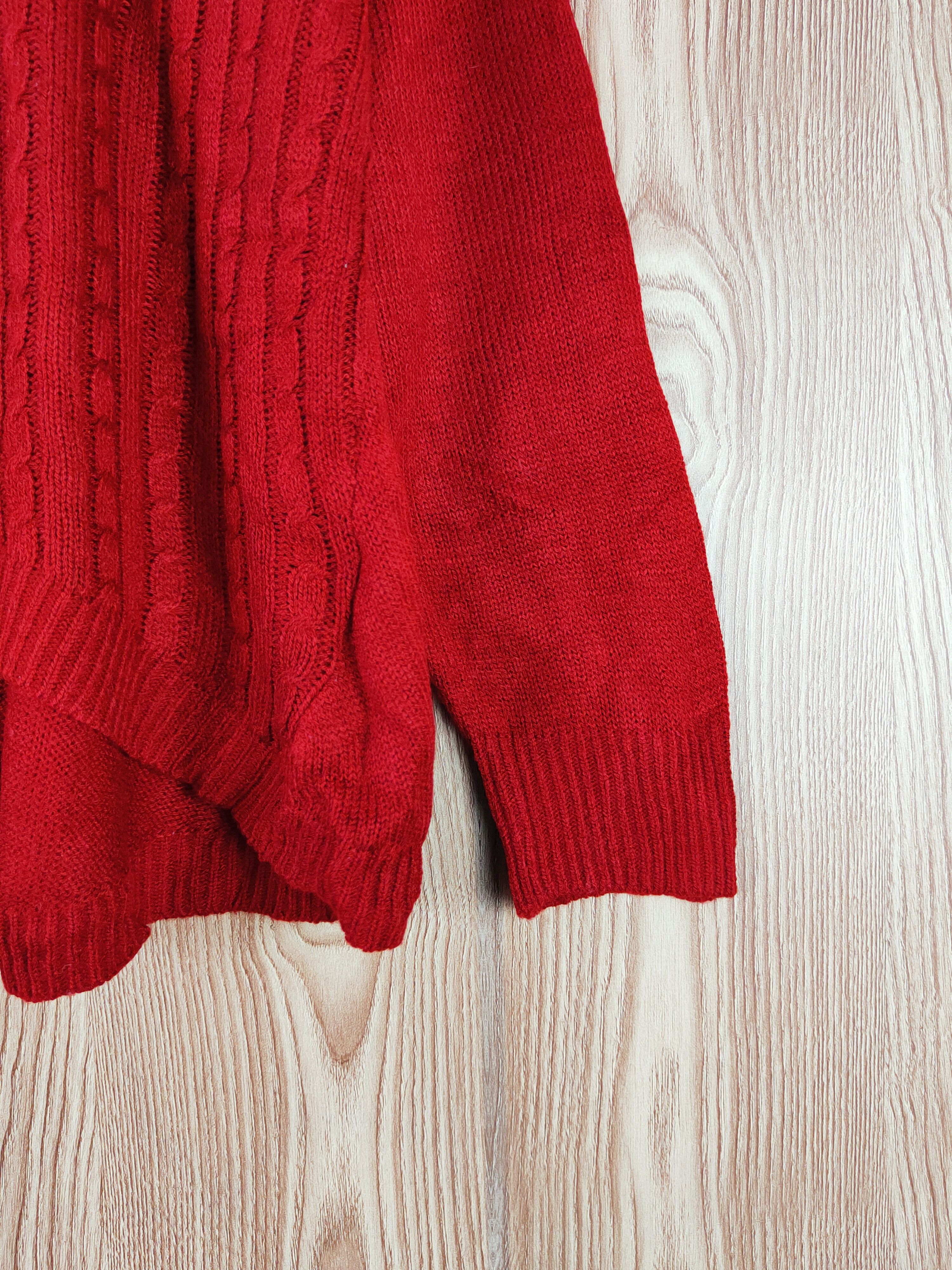 Japanese Brand × Vintage Earth Music & Ecology Red Knitwear Sweatshirts #W346 Size L / US 10 / IT 46 - 6 Thumbnail