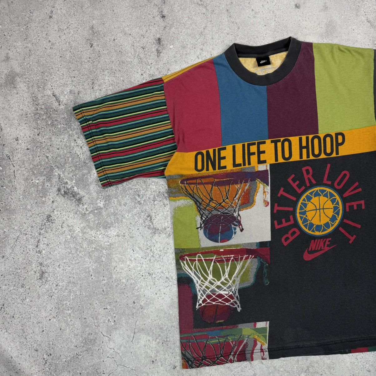 Nike Vintage 90s Nike “One Life To Hoop” Jordan NBA T Shirt tee Size US XL / EU 56 / 4 - 4 Thumbnail
