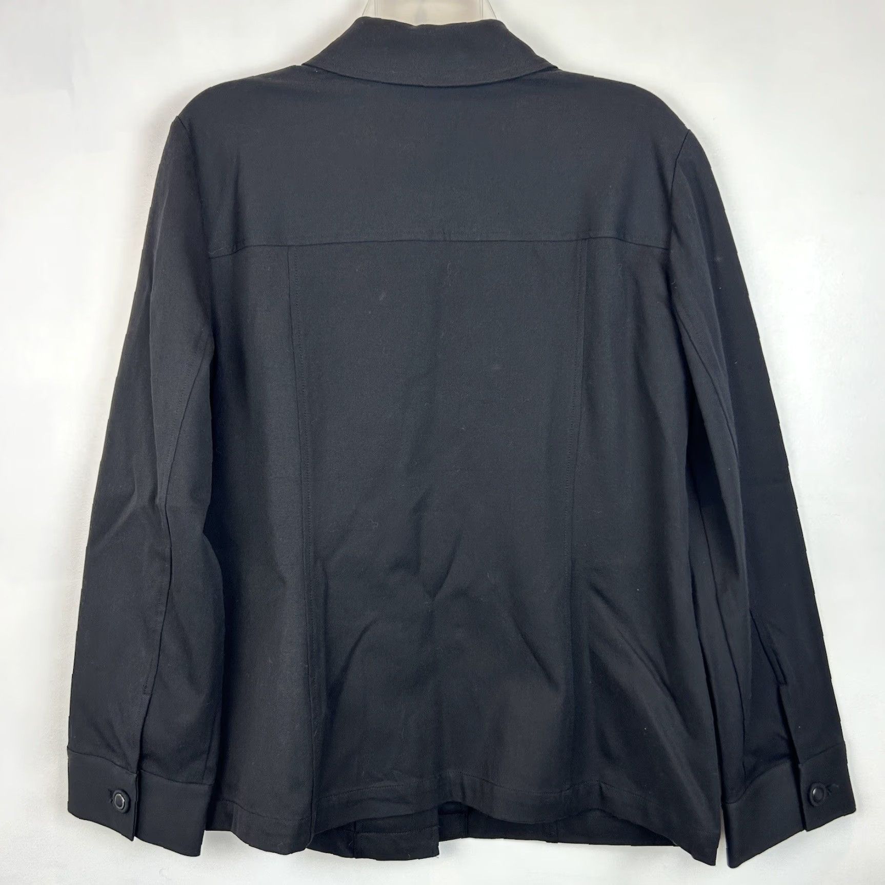 Vintage Chicos Jacket Womens Large Button Sz 2 Blazer Black Casual Capsule New Size L / US 10 / IT 46 - 2 Thumbnail