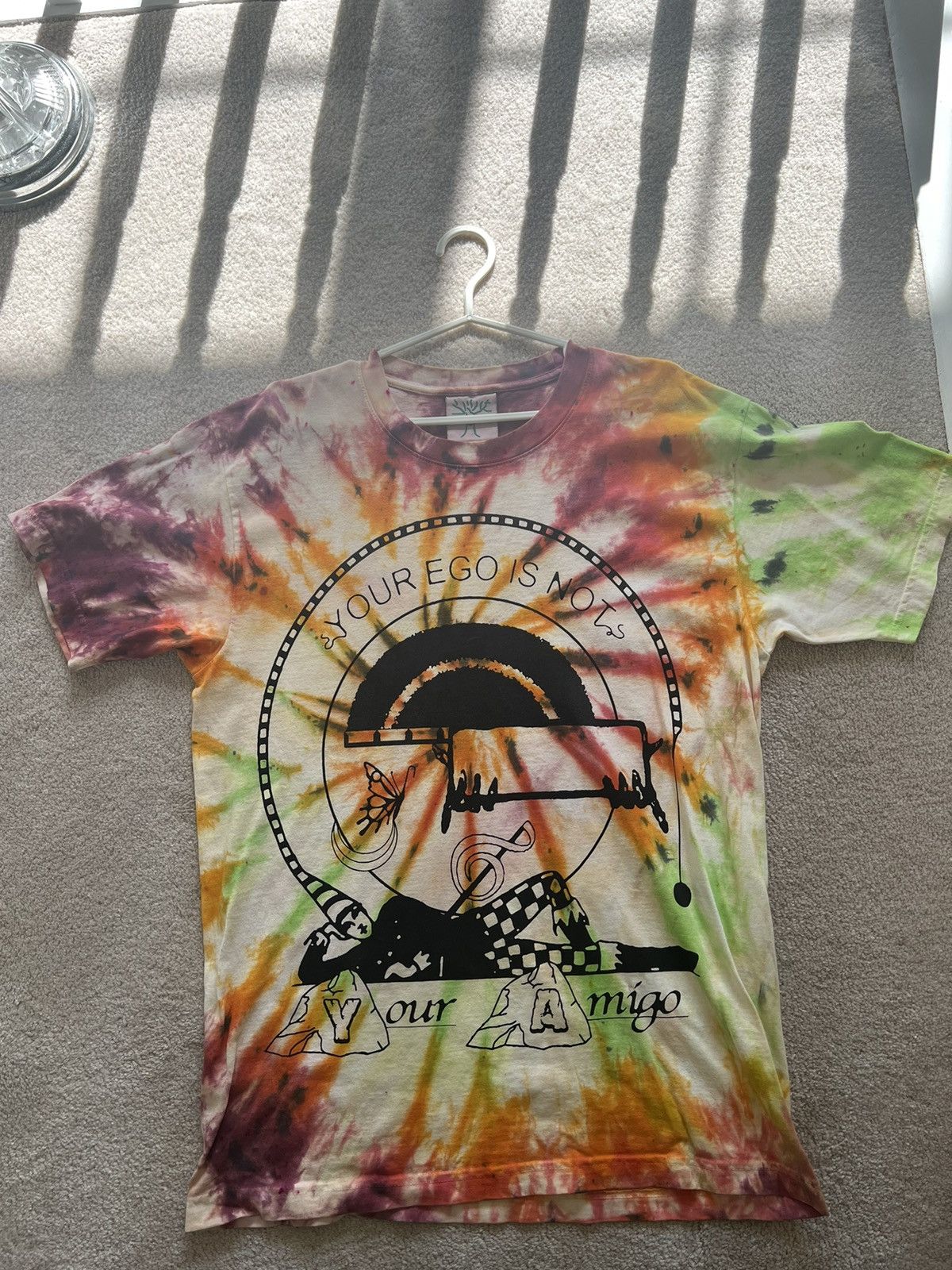 Online Ceramics Your Ego is Not Your Amigo Tie Dye T-Shirt Size US M / EU 48-50 / 2 - 1 Thumbnail