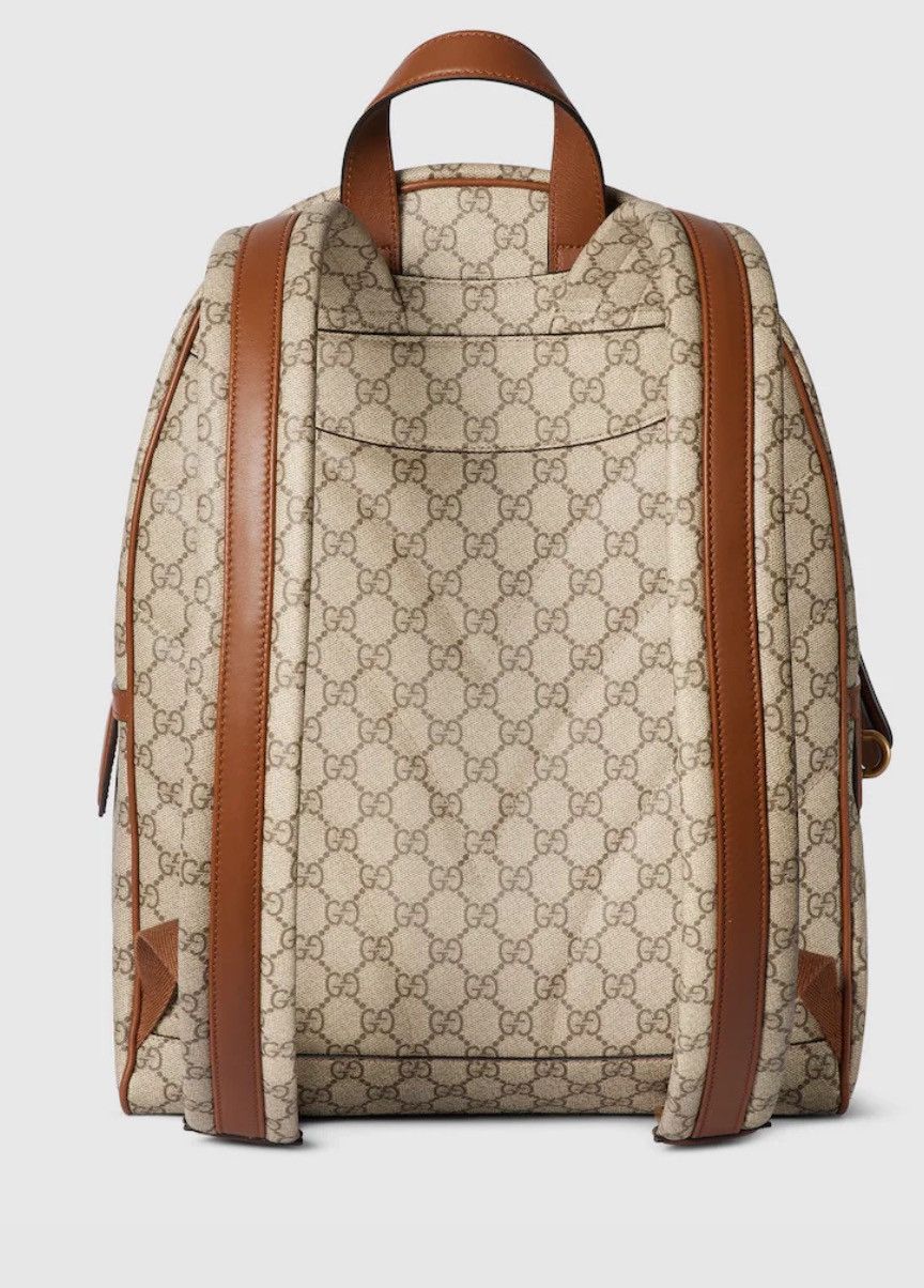 Gucci Gucci MEDIUM GG EMBLEM BACKPACK Size ONE SIZE - 2 Thumbnail
