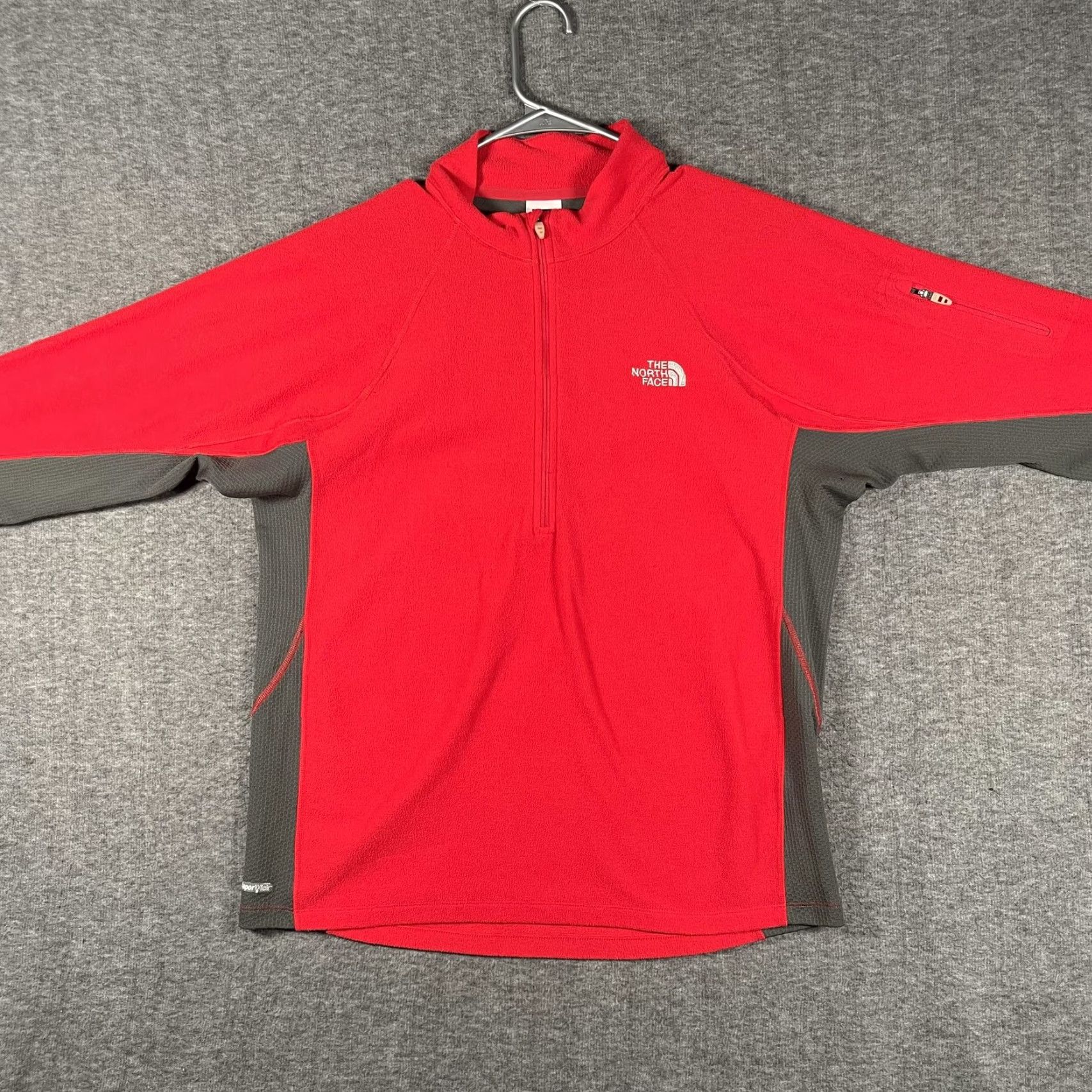 The North Face The North Face Flight Series Pullover Mens M Red Gray 1/4 Zip Fleece Top Size US M / EU 48-50 / 2 - 3 Thumbnail