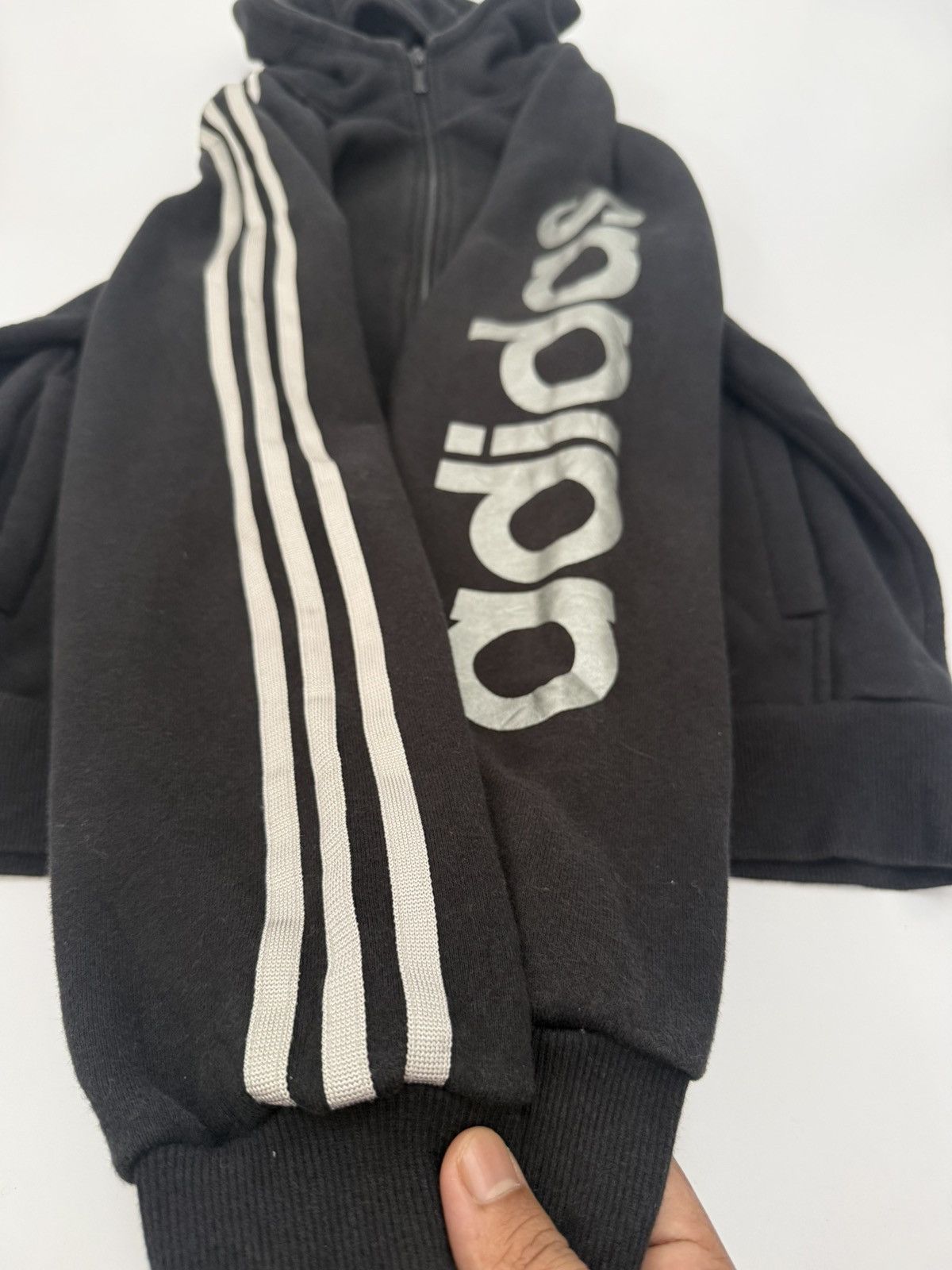 Adidas 🔥 Vintage Y2K Adidas 3 Stripes Streetwear sweat Hoodie - L Size US S / EU 44-46 / 1 - 4 Thumbnail