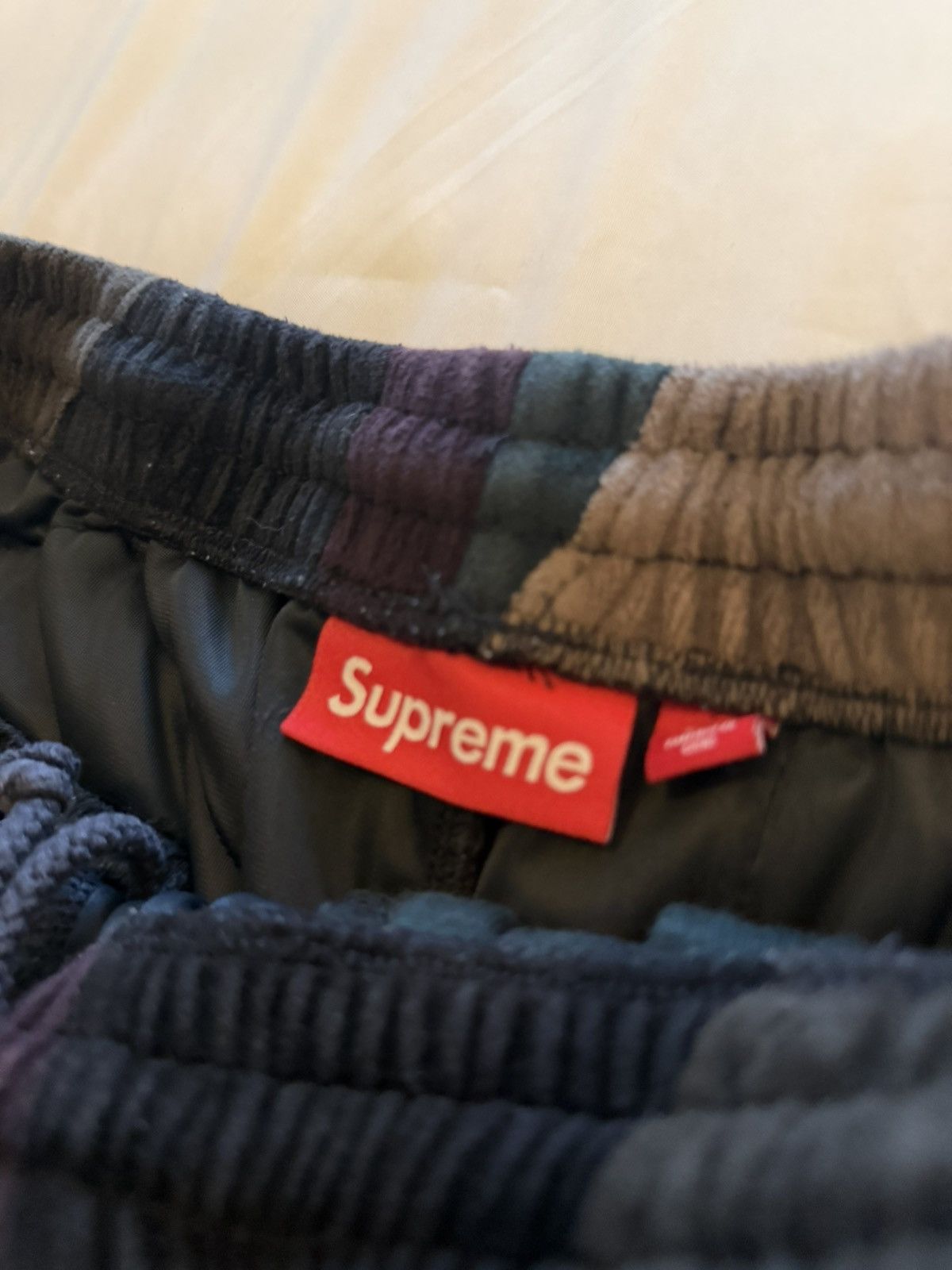 Supreme Supreme Patchwork Velour Shorts Size US 30 / EU 46 - 4 Thumbnail